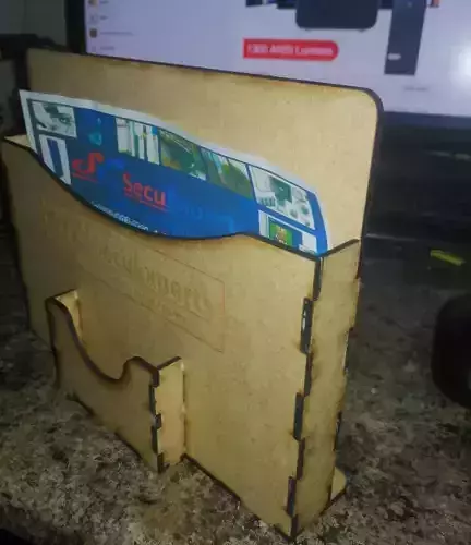 A5 Pamphlet Business card holder 3d print and Laser cut files