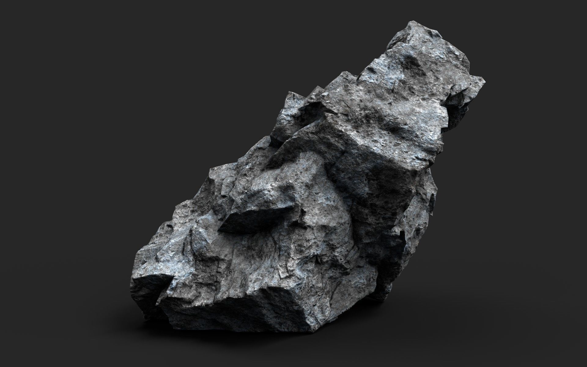 Rock 16-6 Low-poly 3D model_4