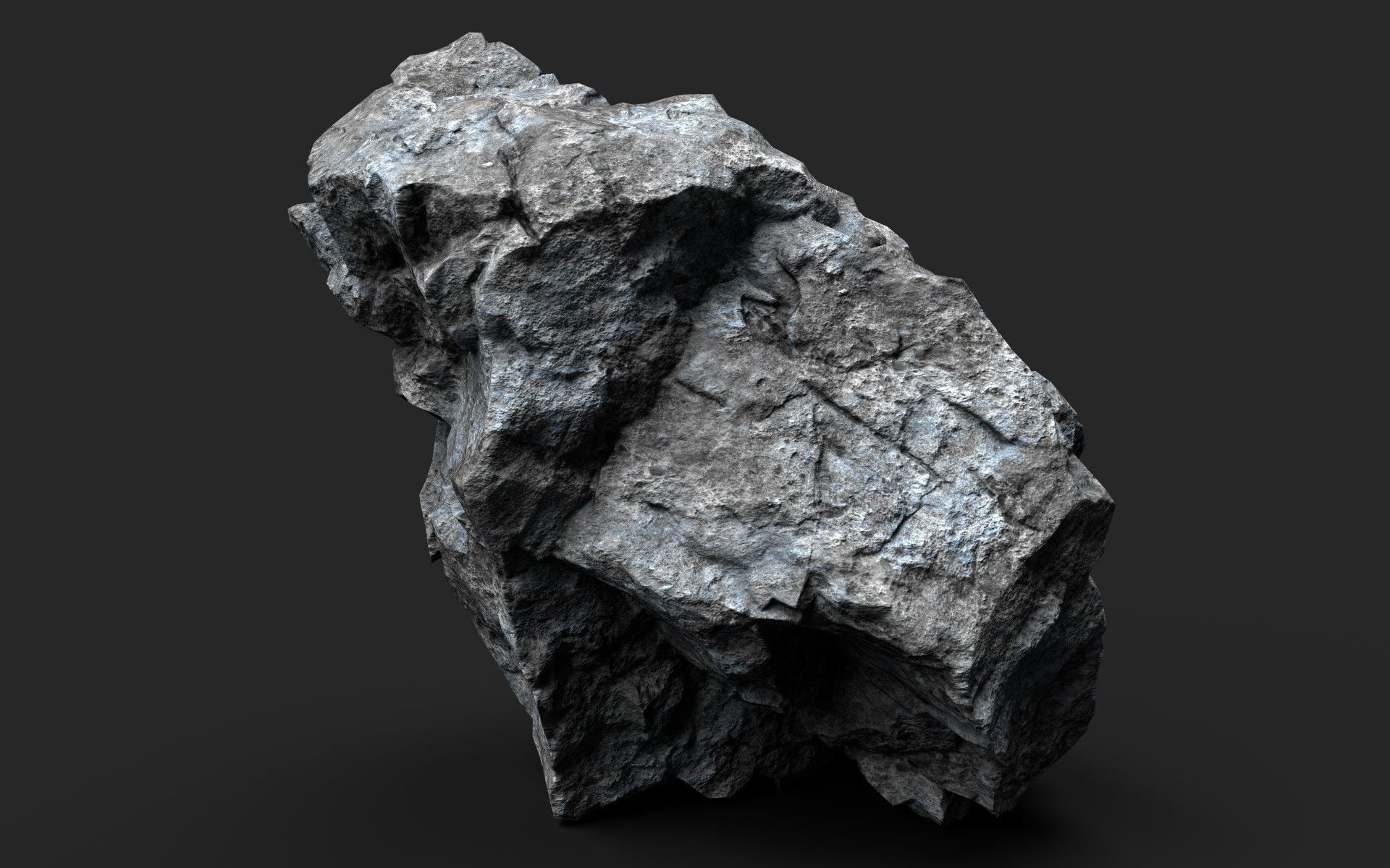 Rock 16-6 Low-poly 3D model_1
