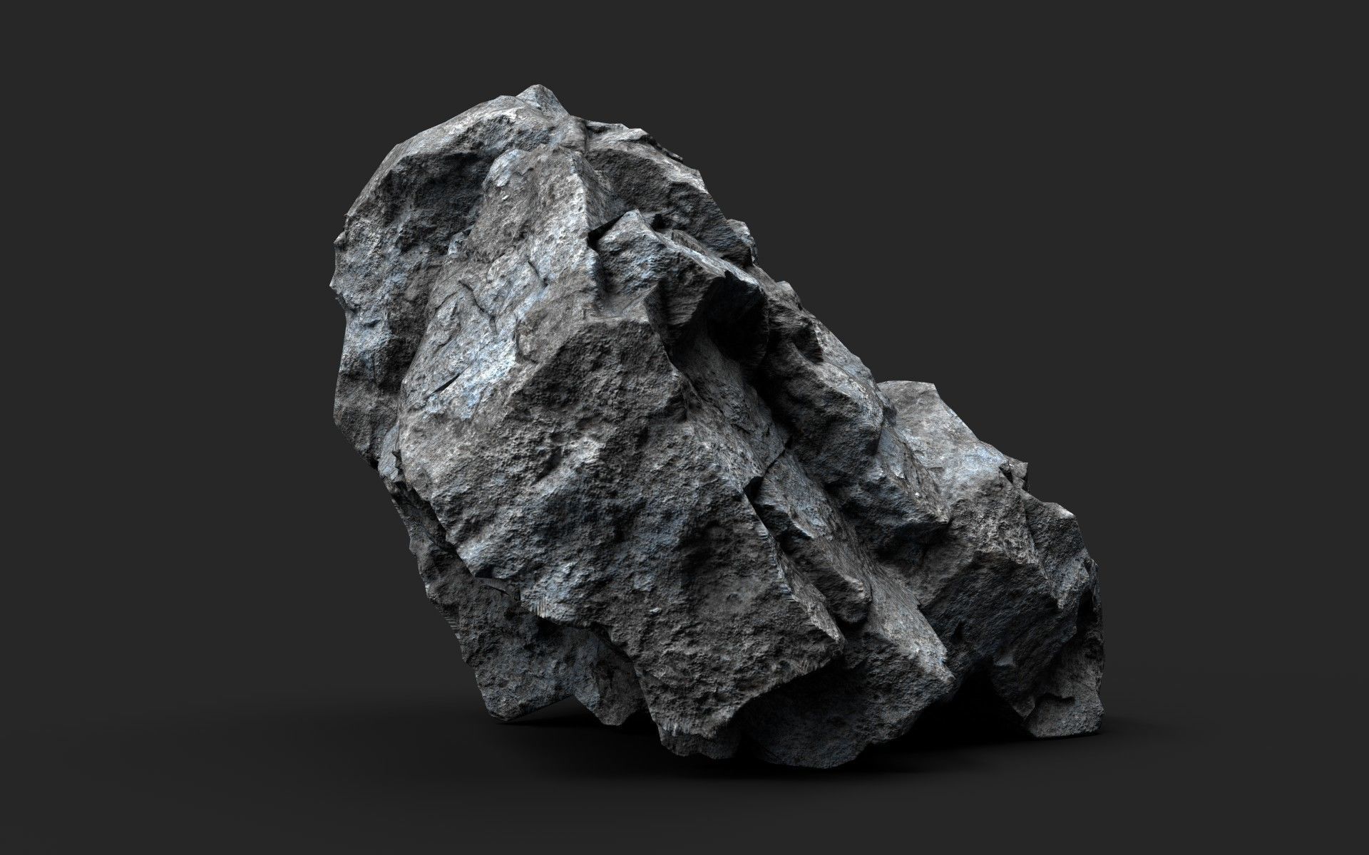 Rock 16-6 Low-poly 3D model_2