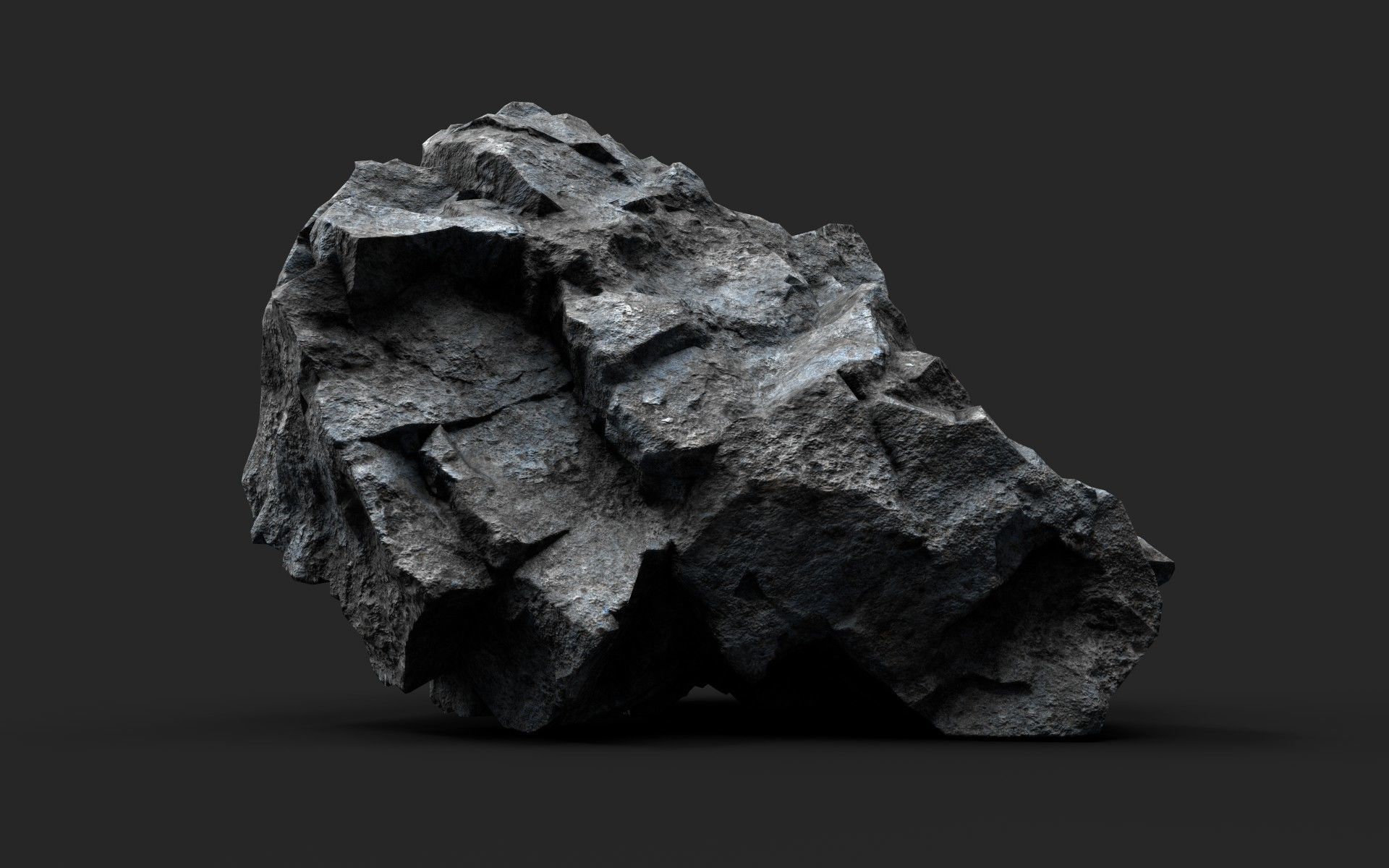 Rock 16-6 Low-poly 3D model_3