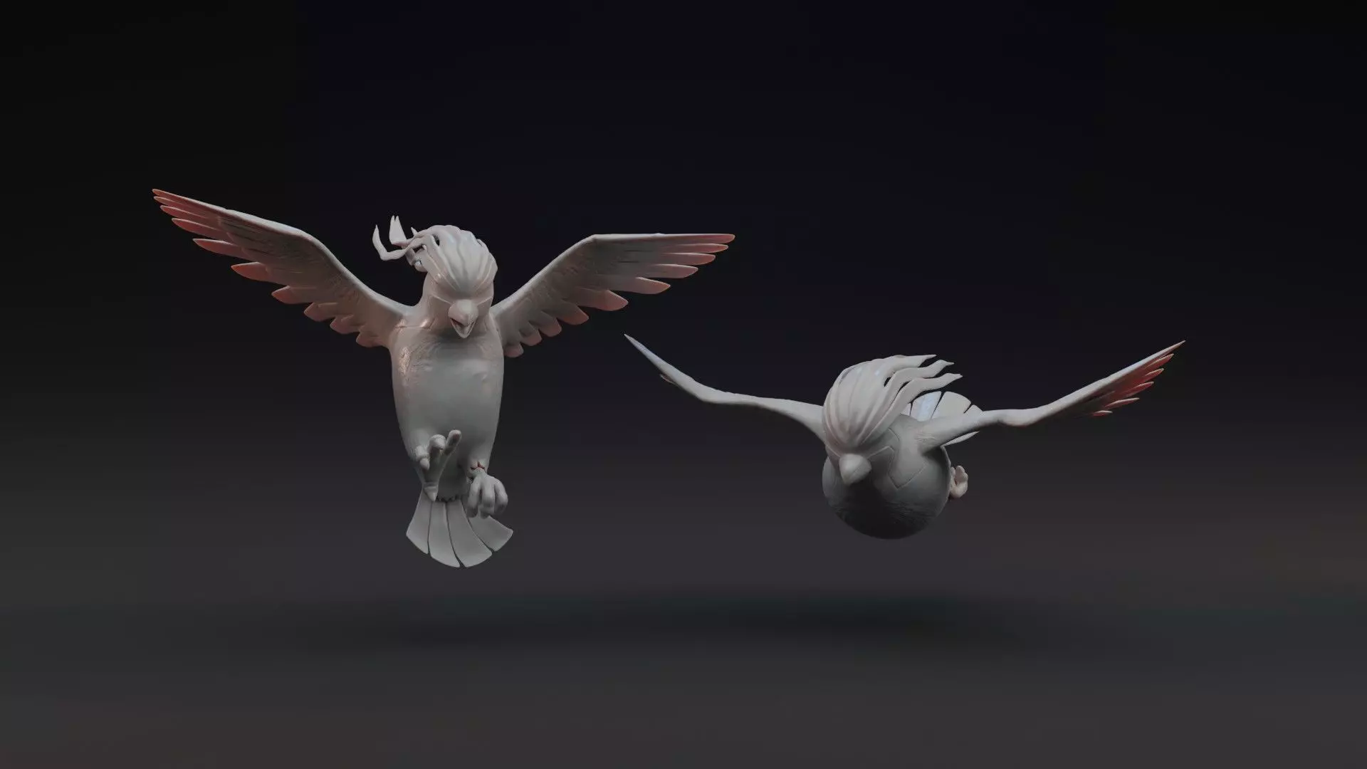 PIDGEOT - 2 POSES PRE-SUPPORTED POKEMON 3D print model