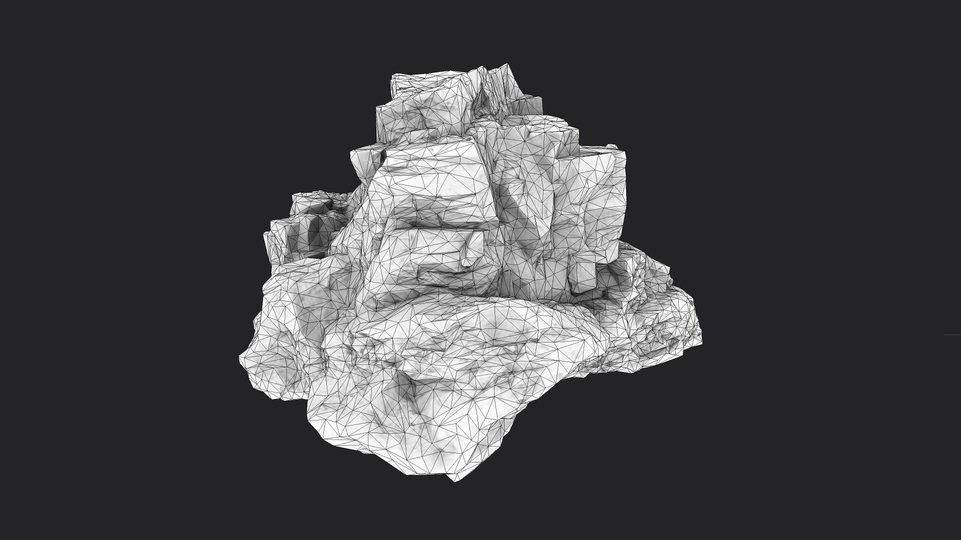 Rock 16-7 Low-poly 3D model_7