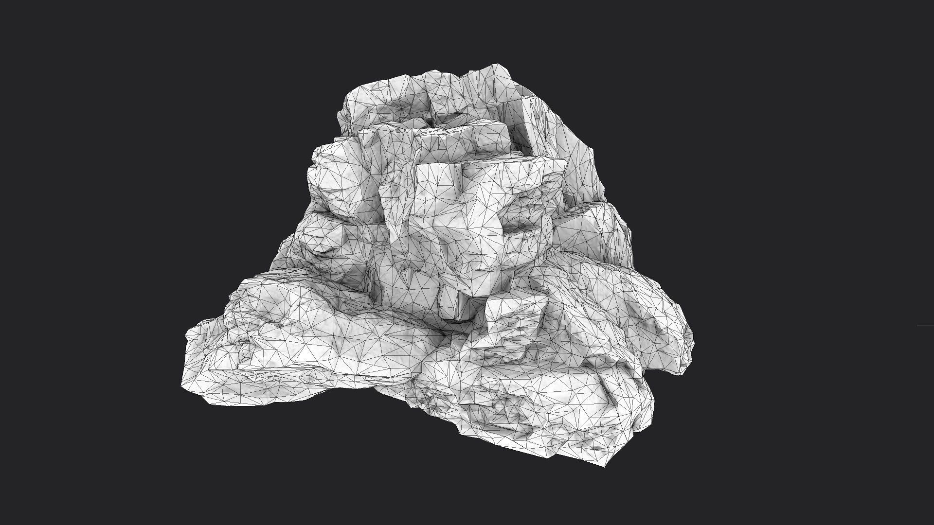 Rock 16-7 Low-poly 3D model_8