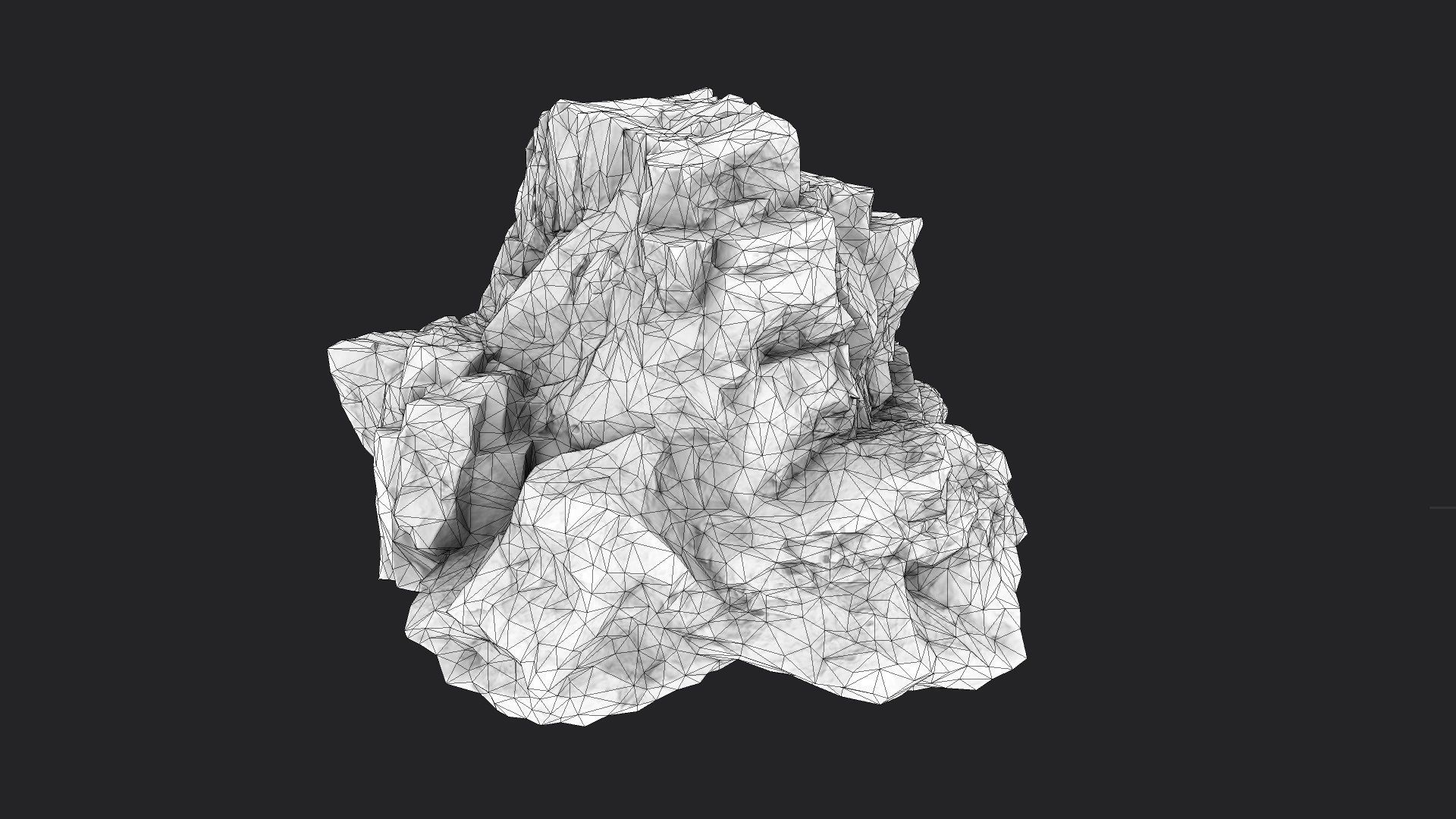 Rock 16-7 Low-poly 3D model_6
