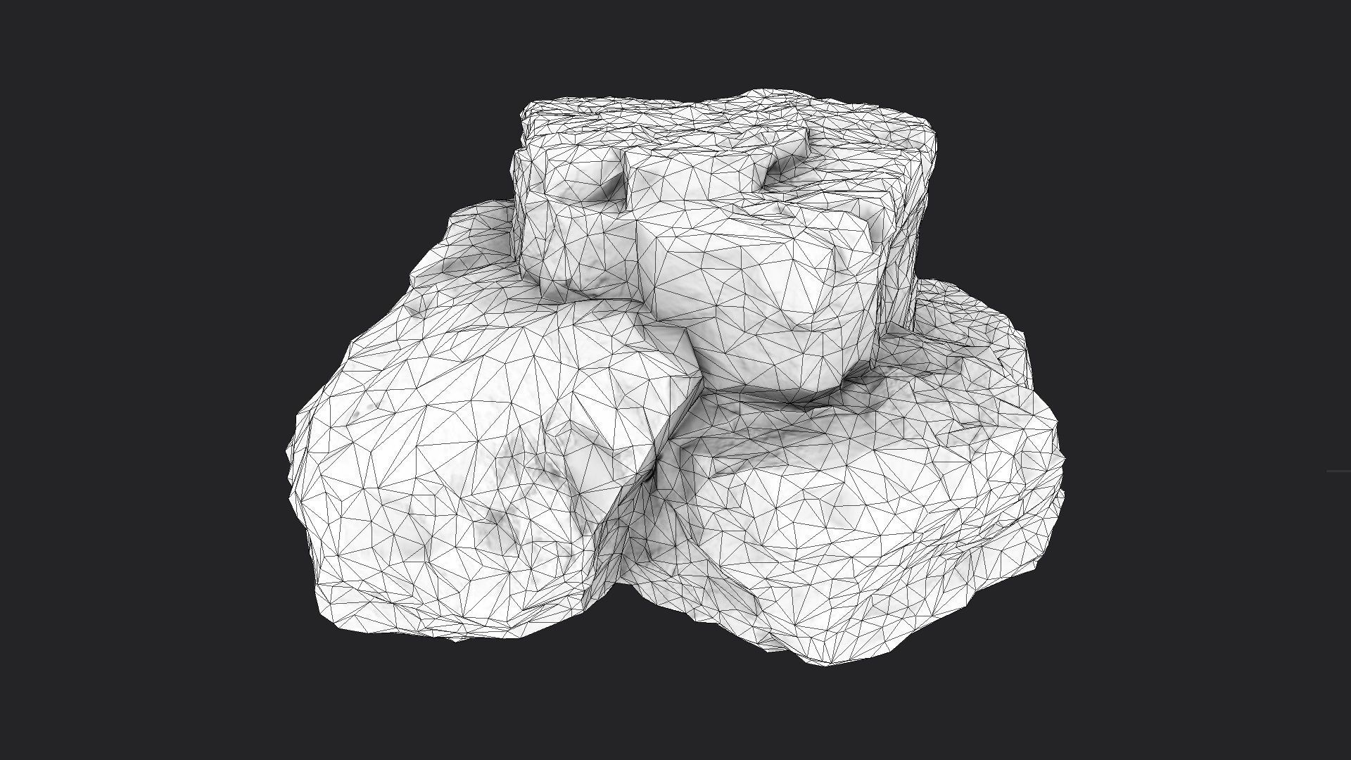 Rock 16-8 Low-poly 3D model_9
