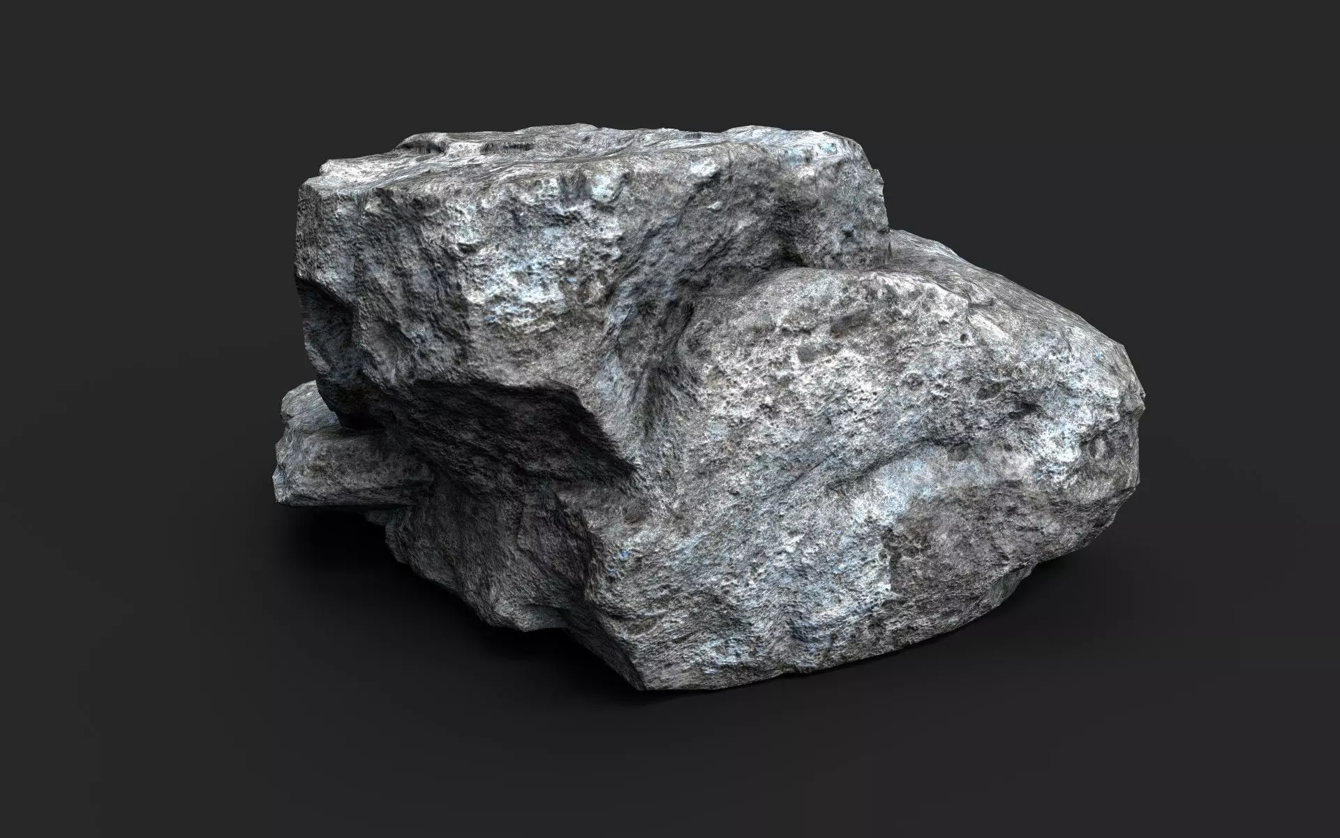 Rock 16-8 Low-poly 3D model_0