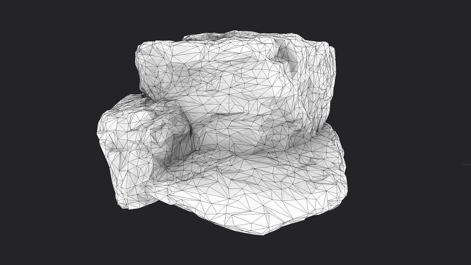 Rock 16-8 Low-poly 3D model_5