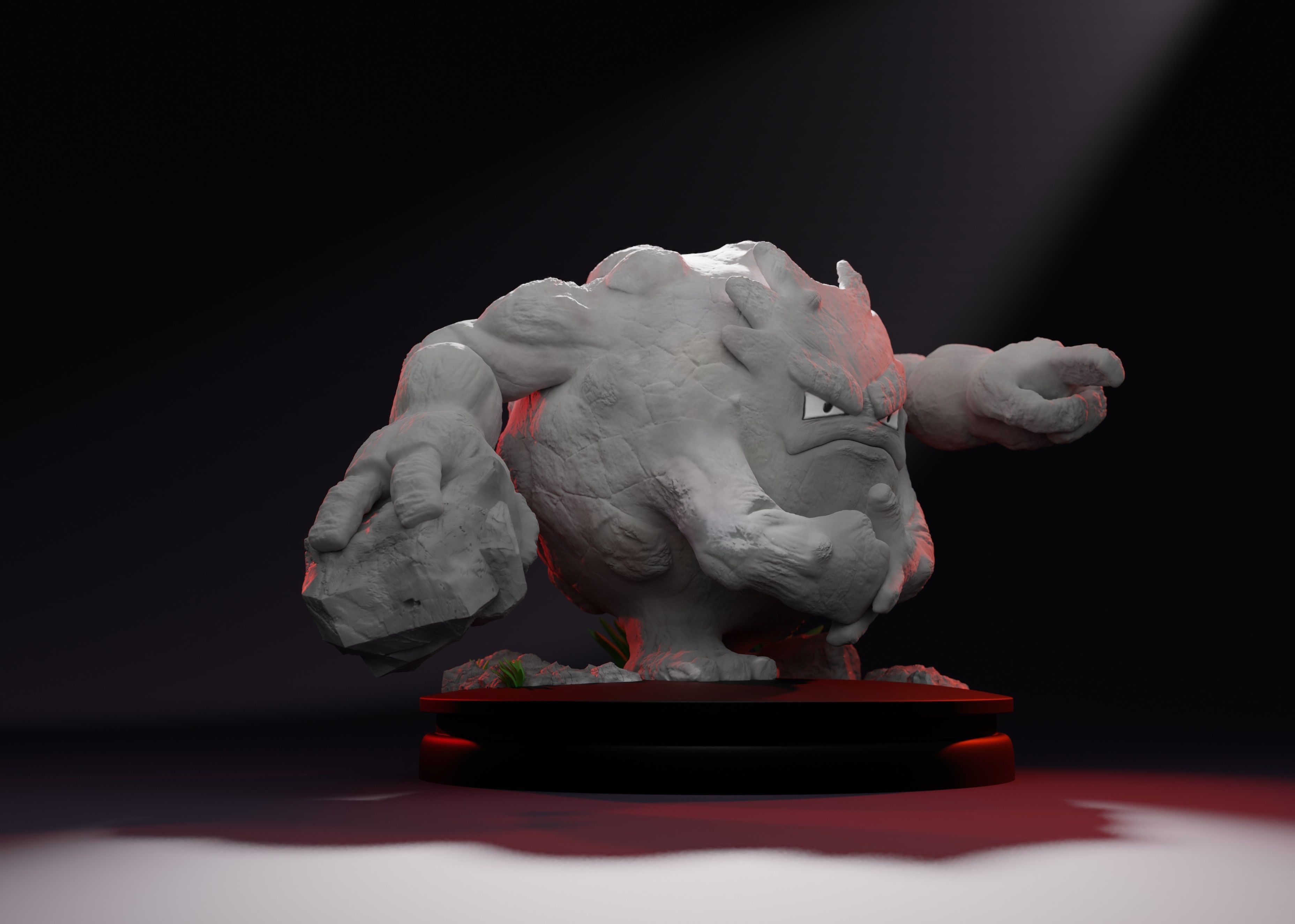 GRAVELER - 3D printable ROCK POKEMON 3D print model_7