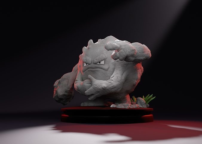 GRAVELER - 3D printable ROCK POKEMON 3D print model
