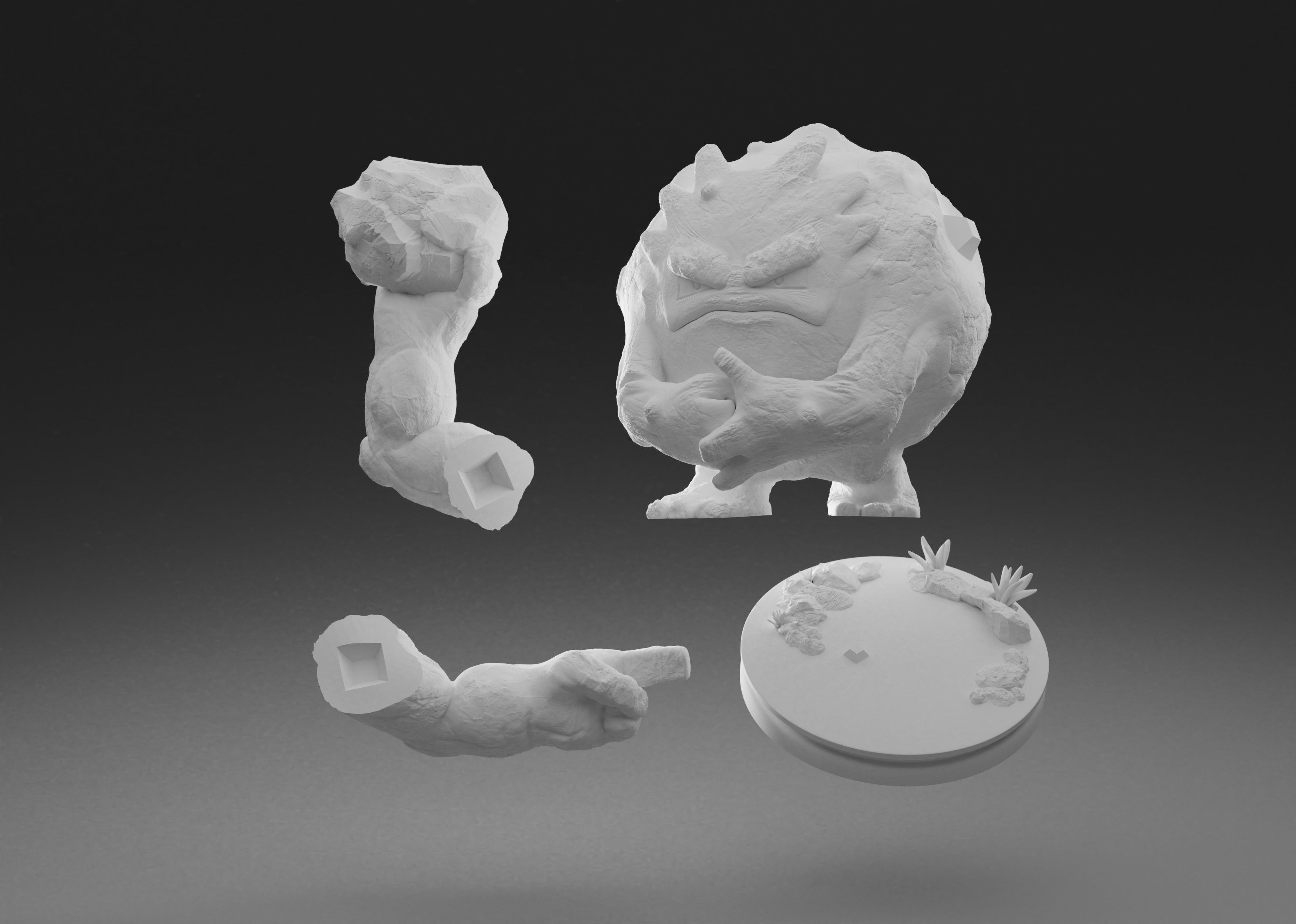 GRAVELER - 3D printable ROCK POKEMON 3D print model_2