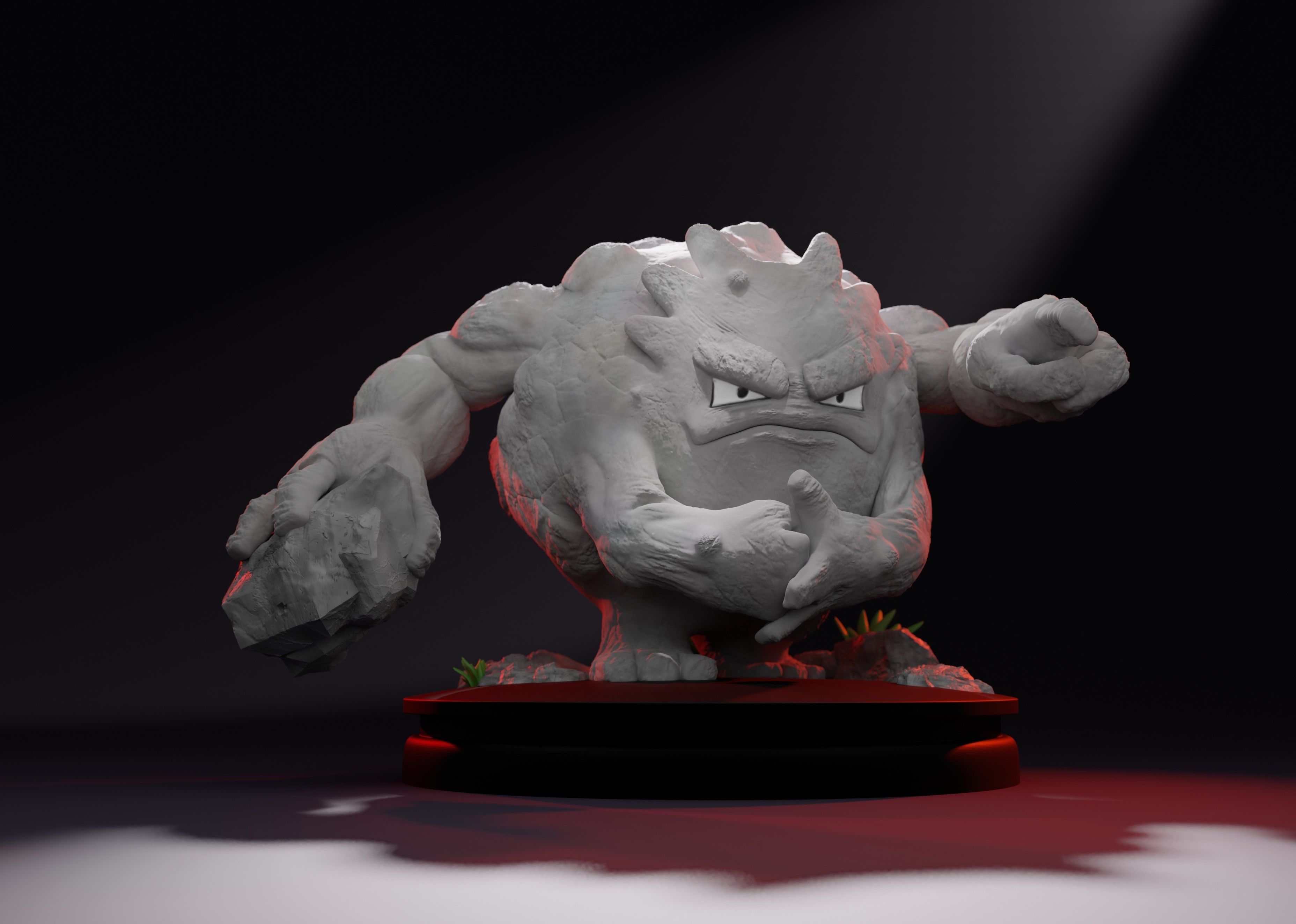 GRAVELER - 3D printable ROCK POKEMON 3D print model_5