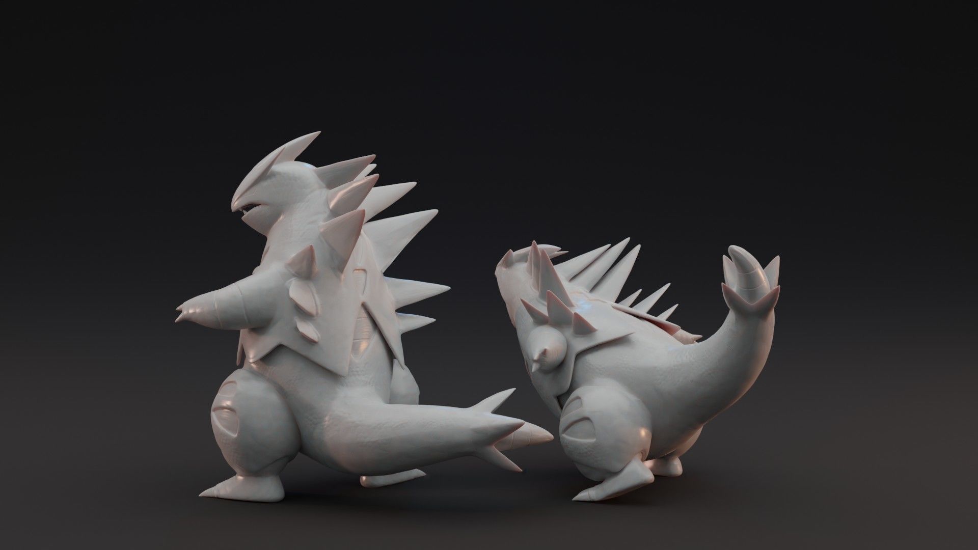 TYRANITAR - 2 POSES PRE-SUPPORTED POKEMON 3D print model_2