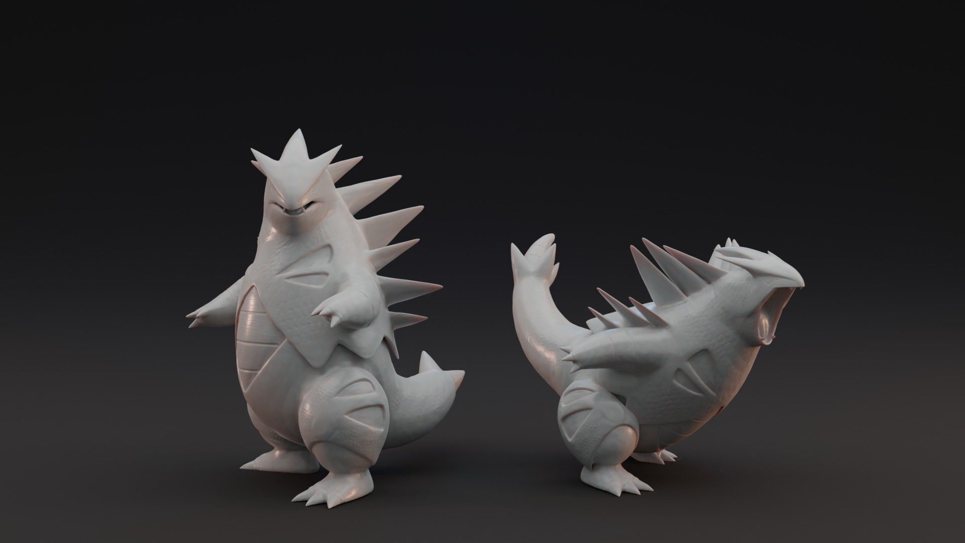 TYRANITAR - 2 POSES PRE-SUPPORTED POKEMON 3D print model_1
