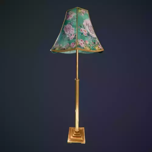 Victorian Standard Lamp  Floor Lamp Low-poly 3D model