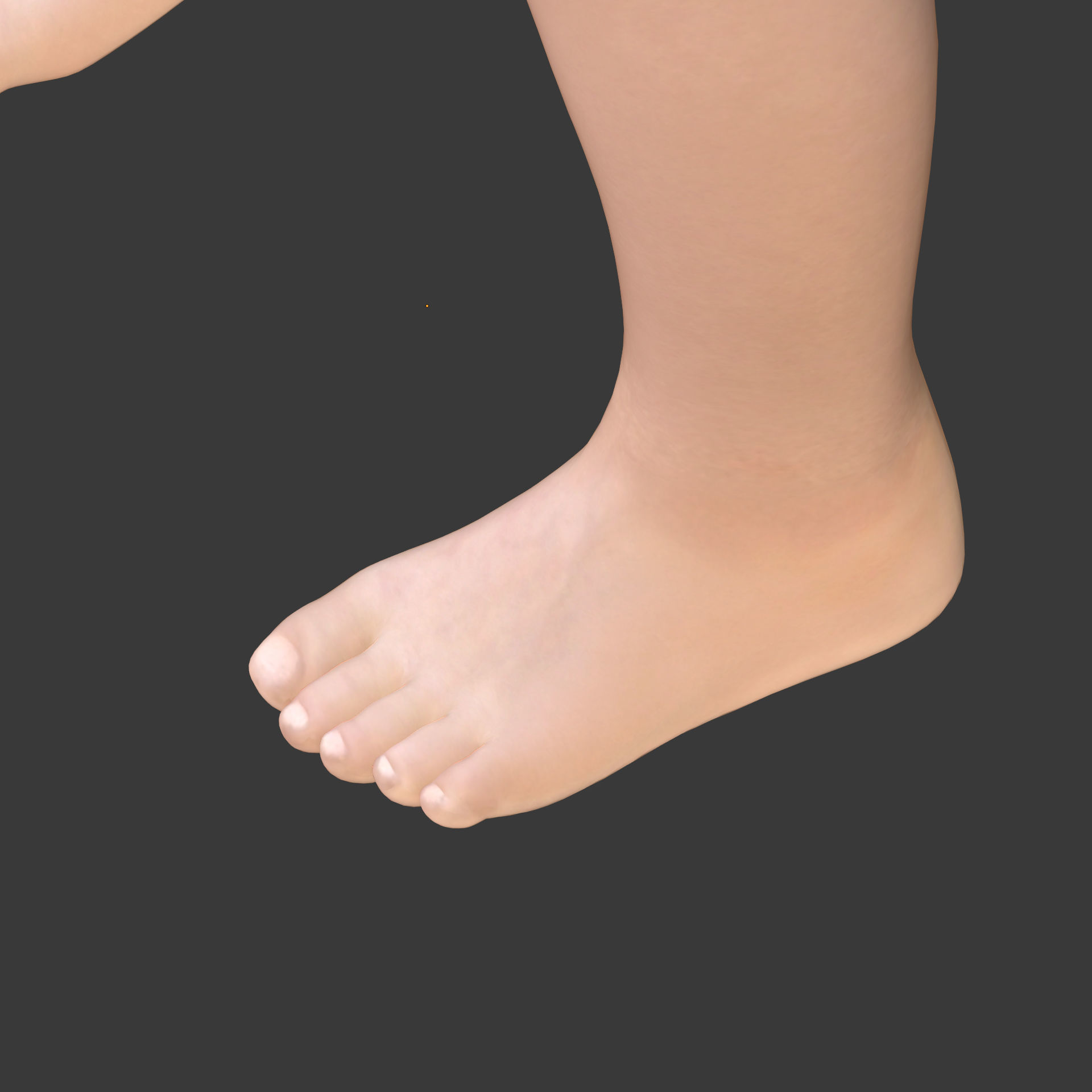 Rigged Baby Model Low-poly 3D model_29