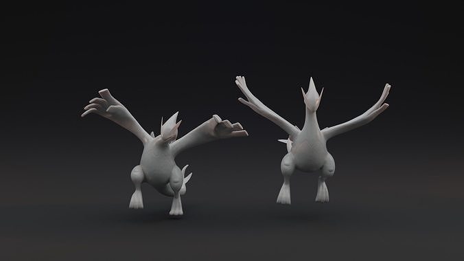 LUGIA - 2 POSES PRE-SUPPORTED POKEMON 3D print model