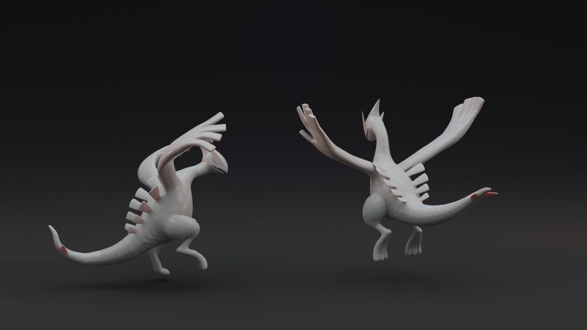 LUGIA - 2 POSES PRE-SUPPORTED POKEMON 3D print model_2