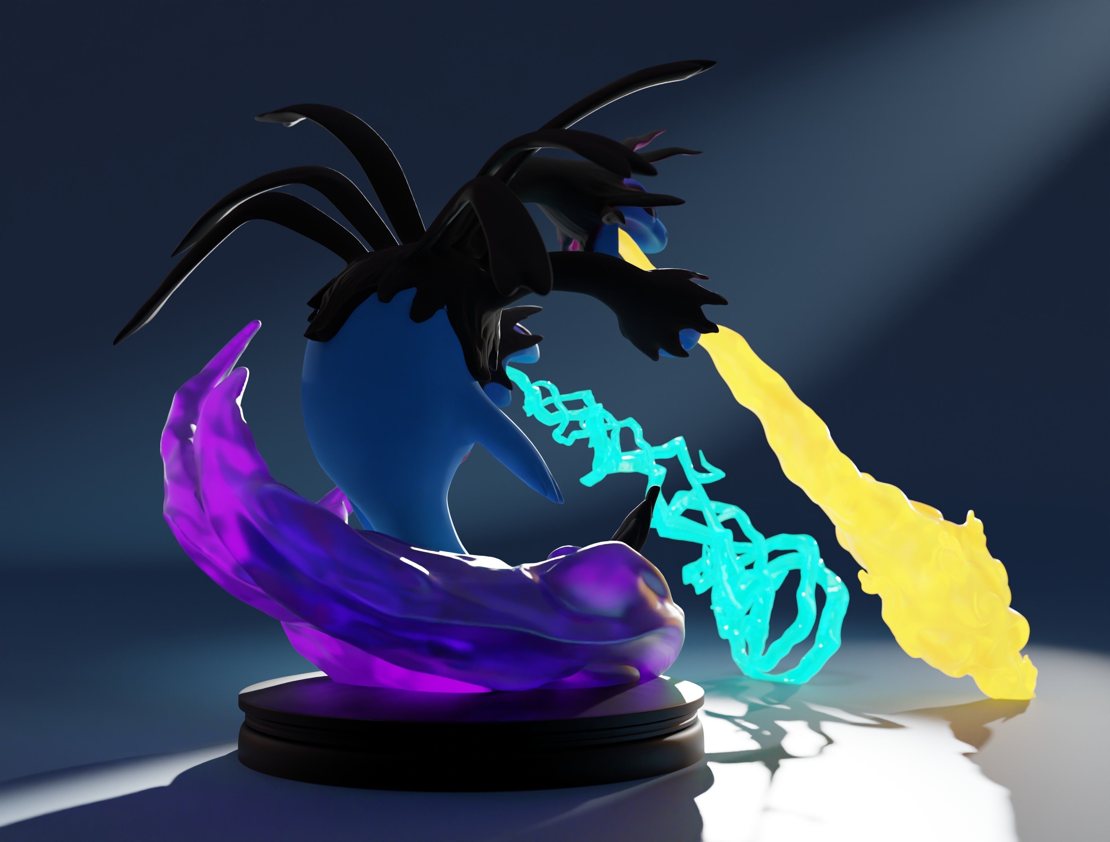 HYDREIGON - POKEMON IN PARTS AND AS A WHOLE 3D print model_13