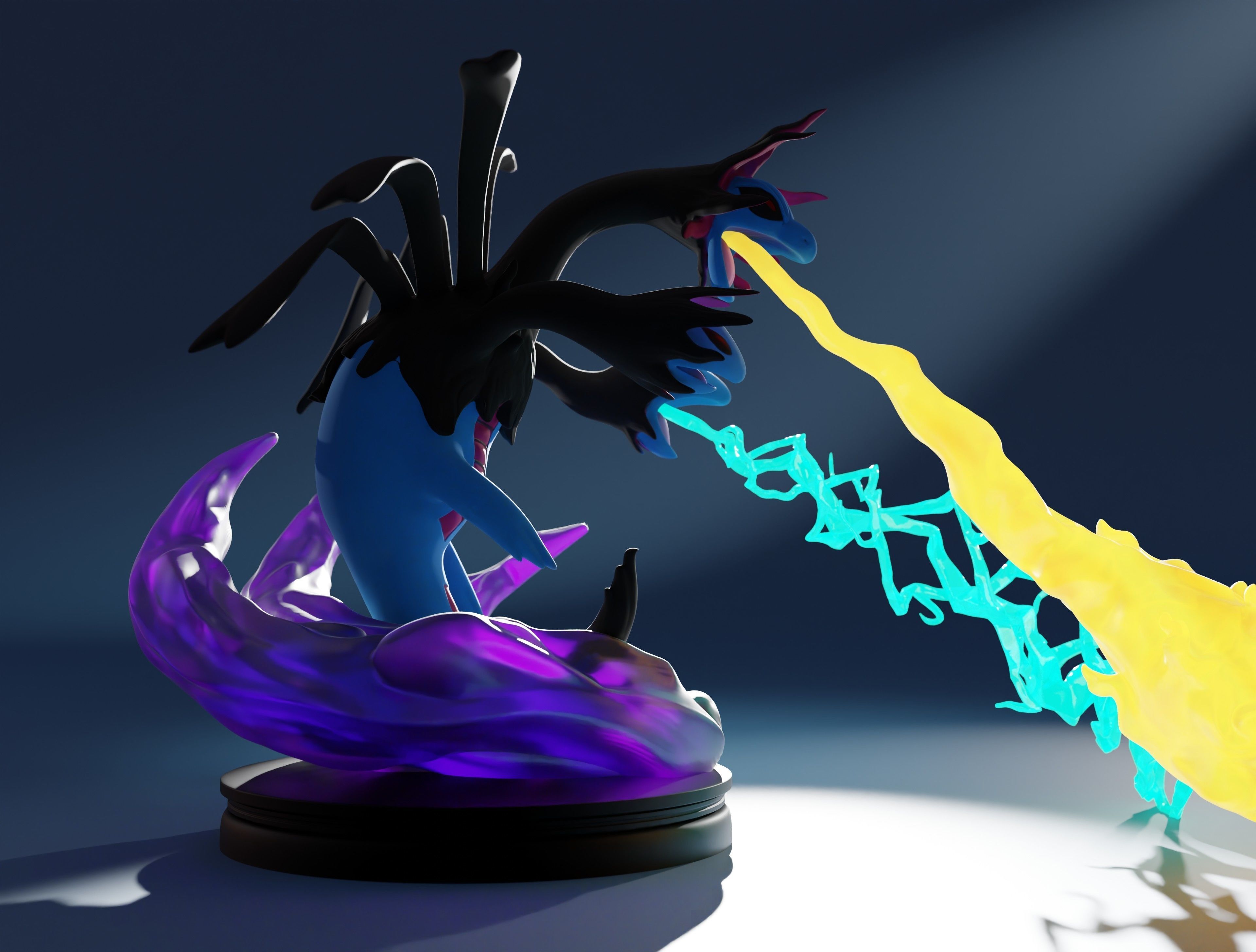 HYDREIGON - POKEMON IN PARTS AND AS A WHOLE 3D print model_14