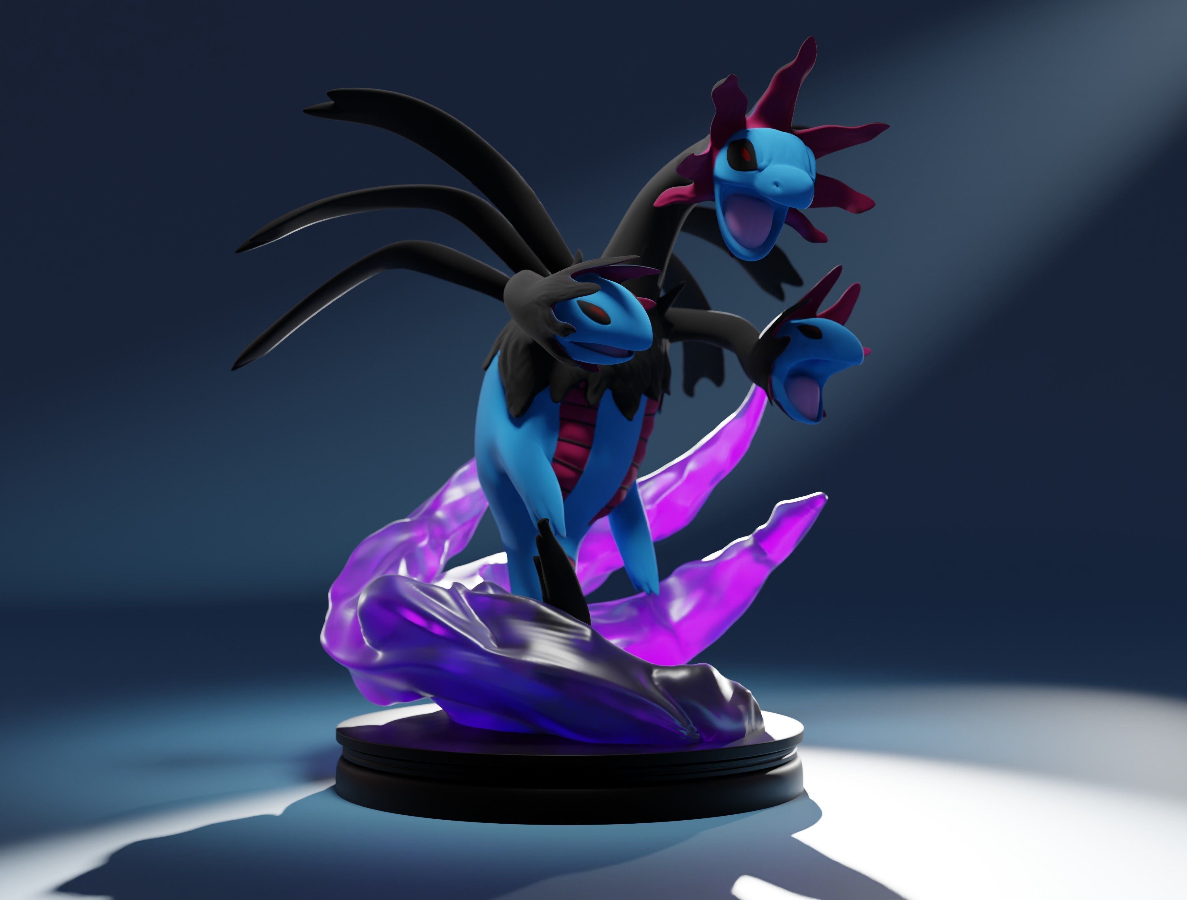 HYDREIGON - POKEMON IN PARTS AND AS A WHOLE 3D print model_5