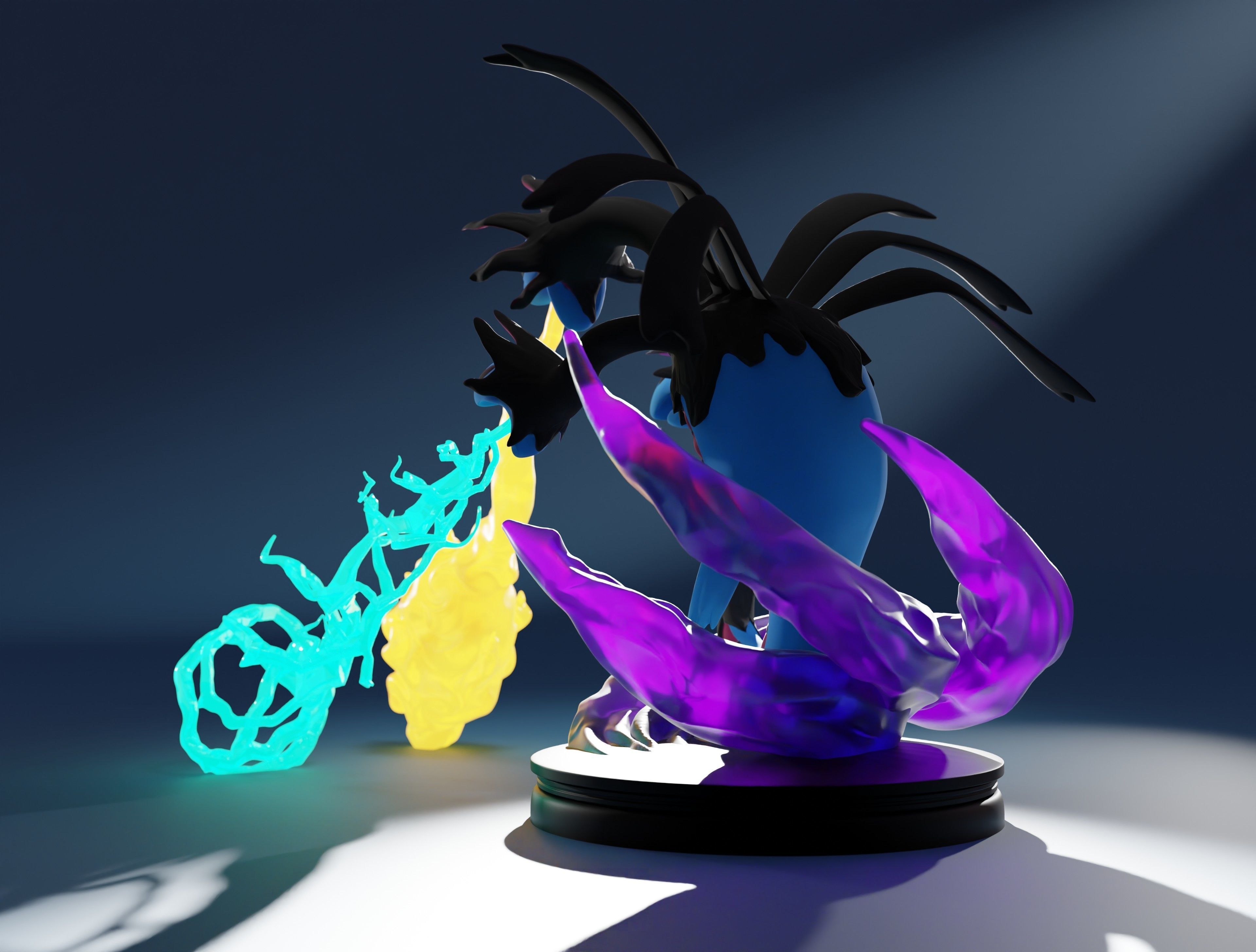 HYDREIGON - POKEMON IN PARTS AND AS A WHOLE 3D print model_11