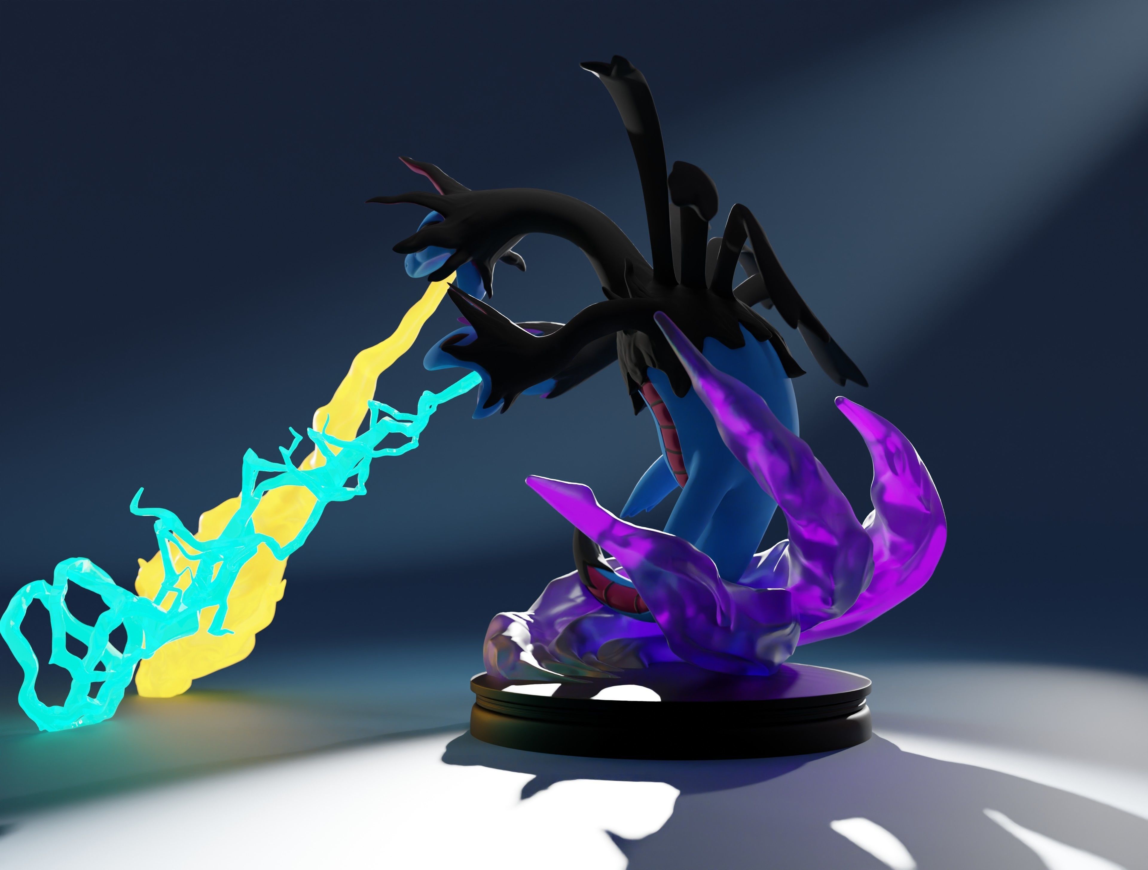 HYDREIGON - POKEMON IN PARTS AND AS A WHOLE 3D print model_10