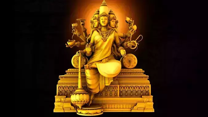 god gayathri devi 3d model