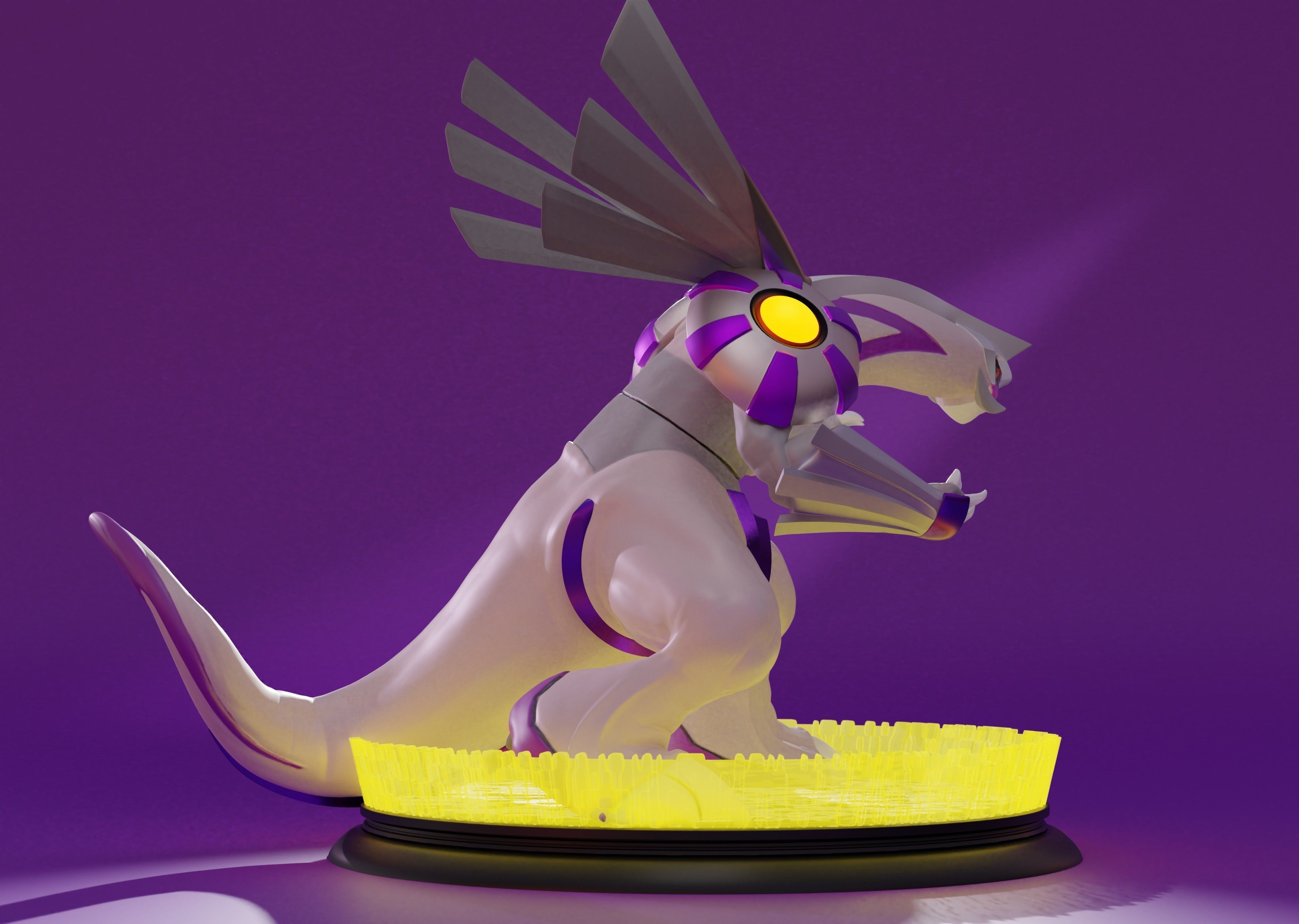 PALKIA- 3D PRINTABLE POKEMON with cuts and as a whole 3D print model_7
