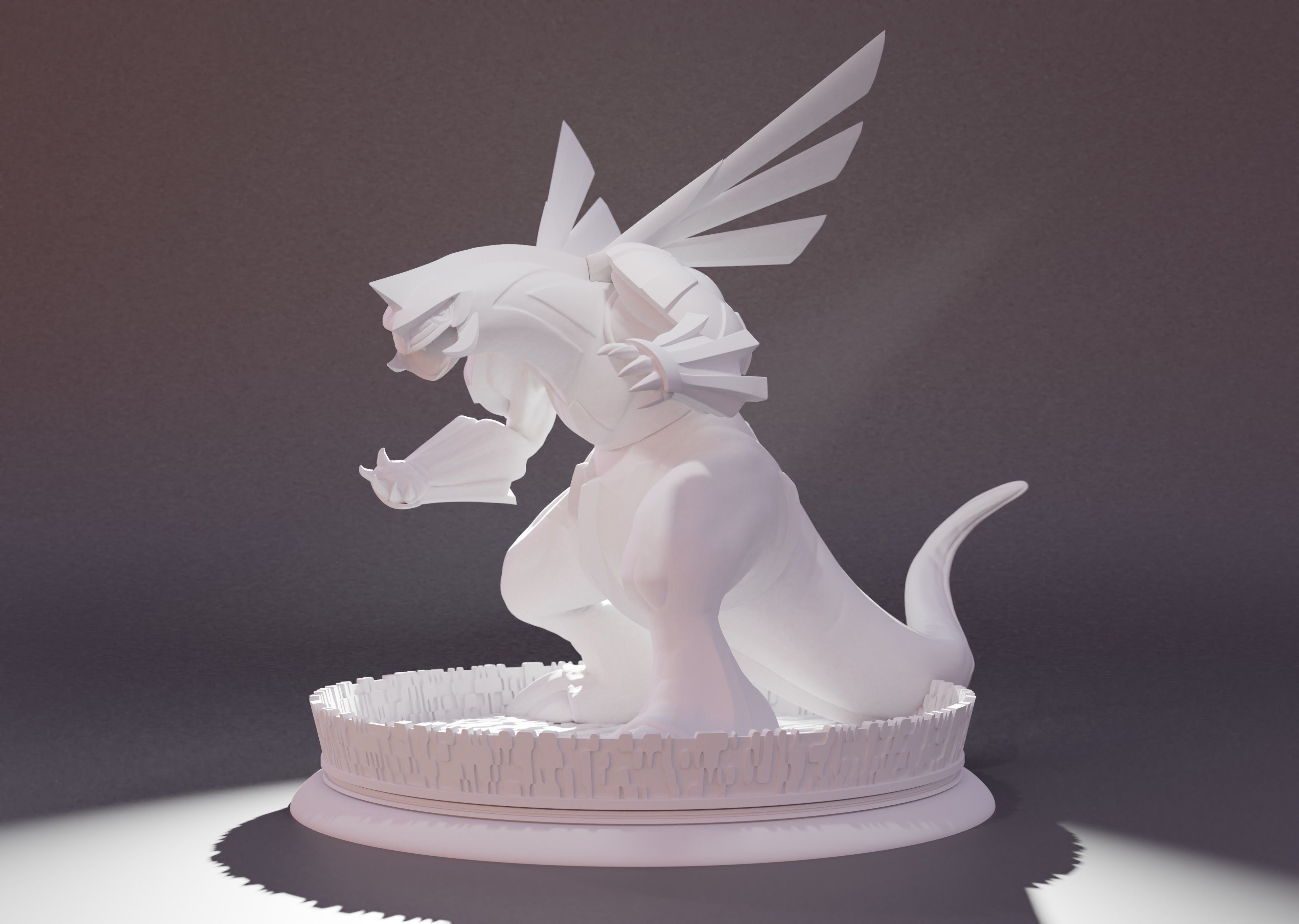 PALKIA- 3D PRINTABLE POKEMON with cuts and as a whole 3D print model_15