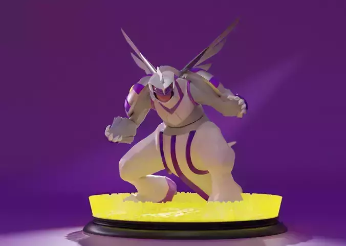 PALKIA- 3D PRINTABLE POKEMON with cuts and as a whole