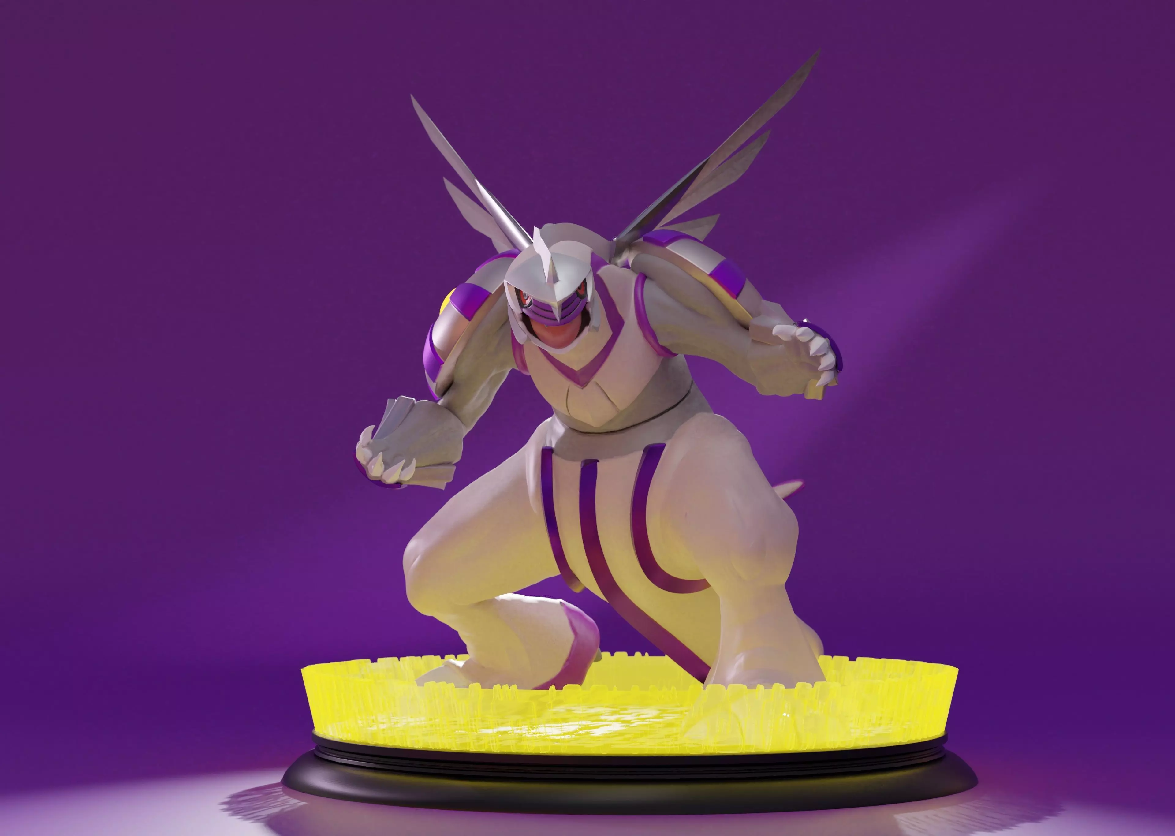 PALKIA- 3D PRINTABLE POKEMON with cuts and as a whole 3D print model_0