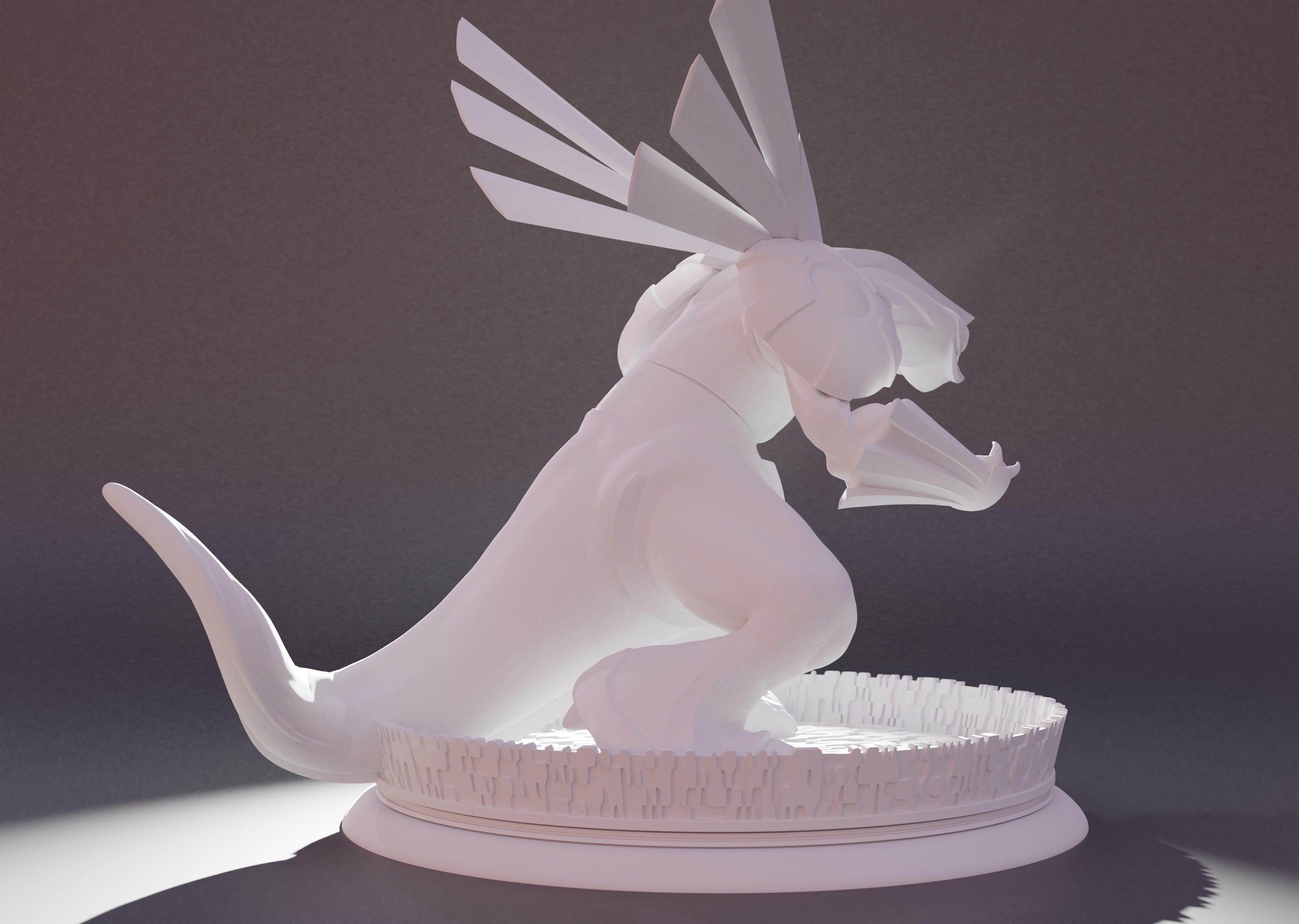 PALKIA- 3D PRINTABLE POKEMON with cuts and as a whole 3D print model_6