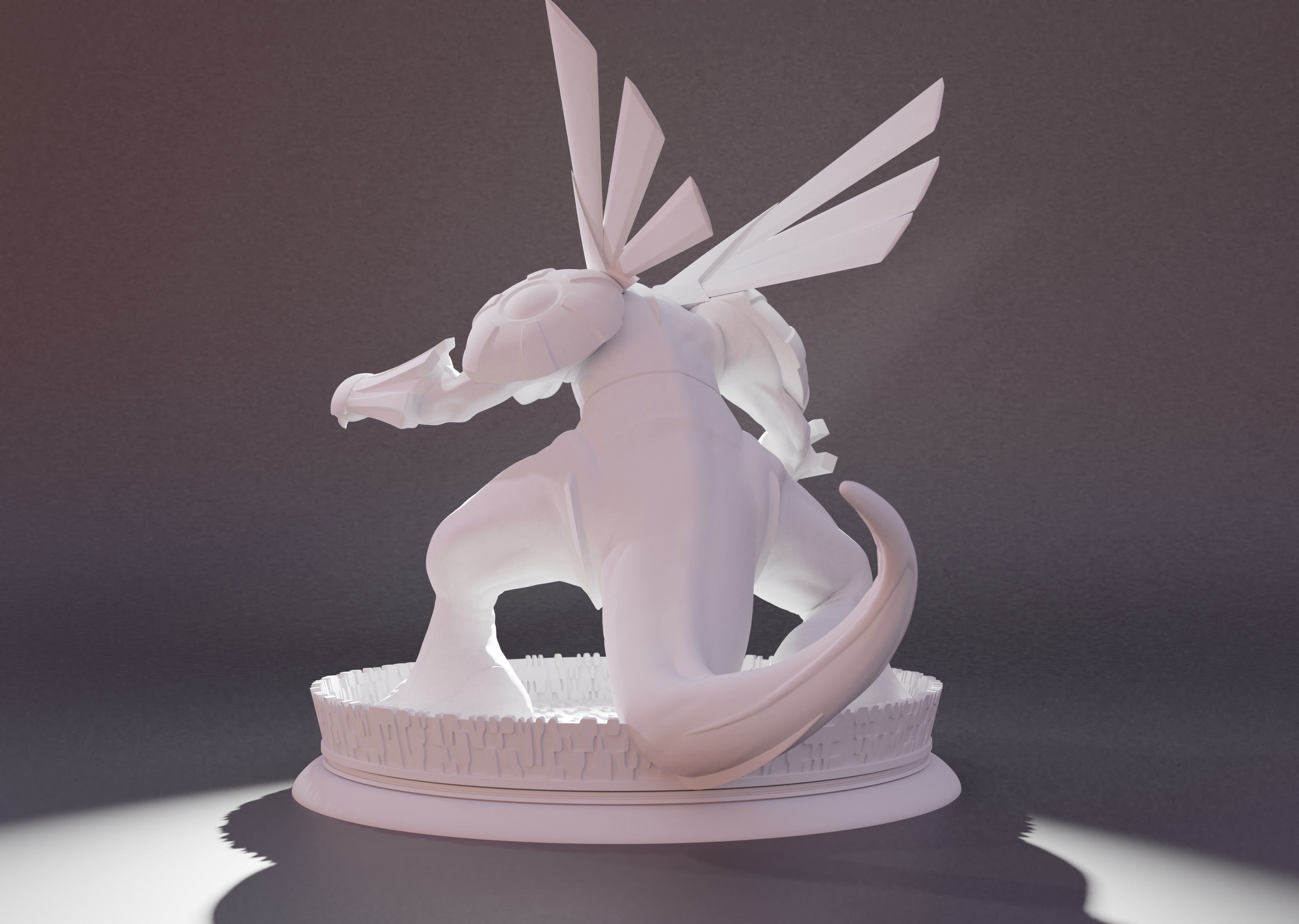 PALKIA- 3D PRINTABLE POKEMON with cuts and as a whole 3D print model_13
