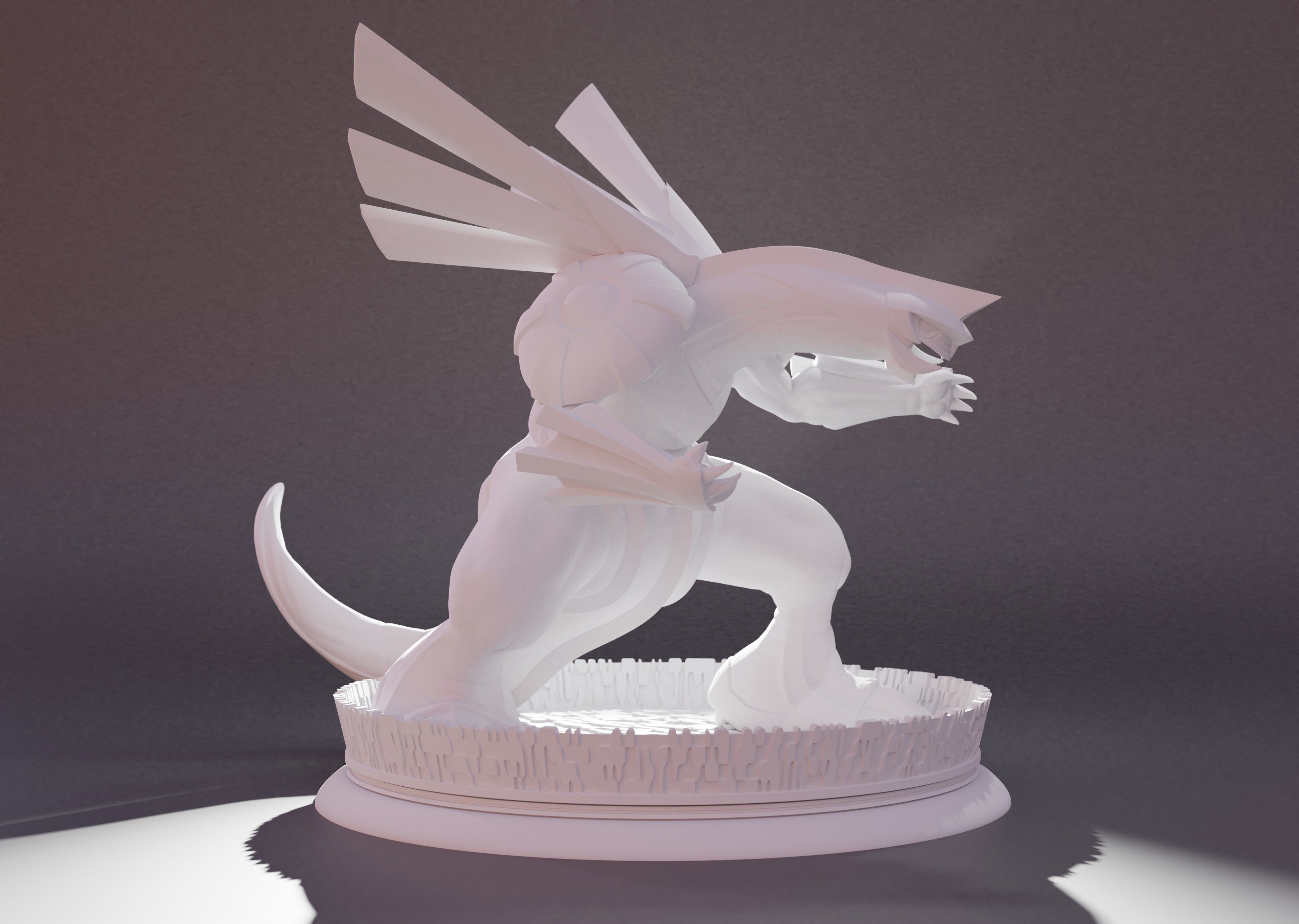 PALKIA- 3D PRINTABLE POKEMON with cuts and as a whole 3D print model_4