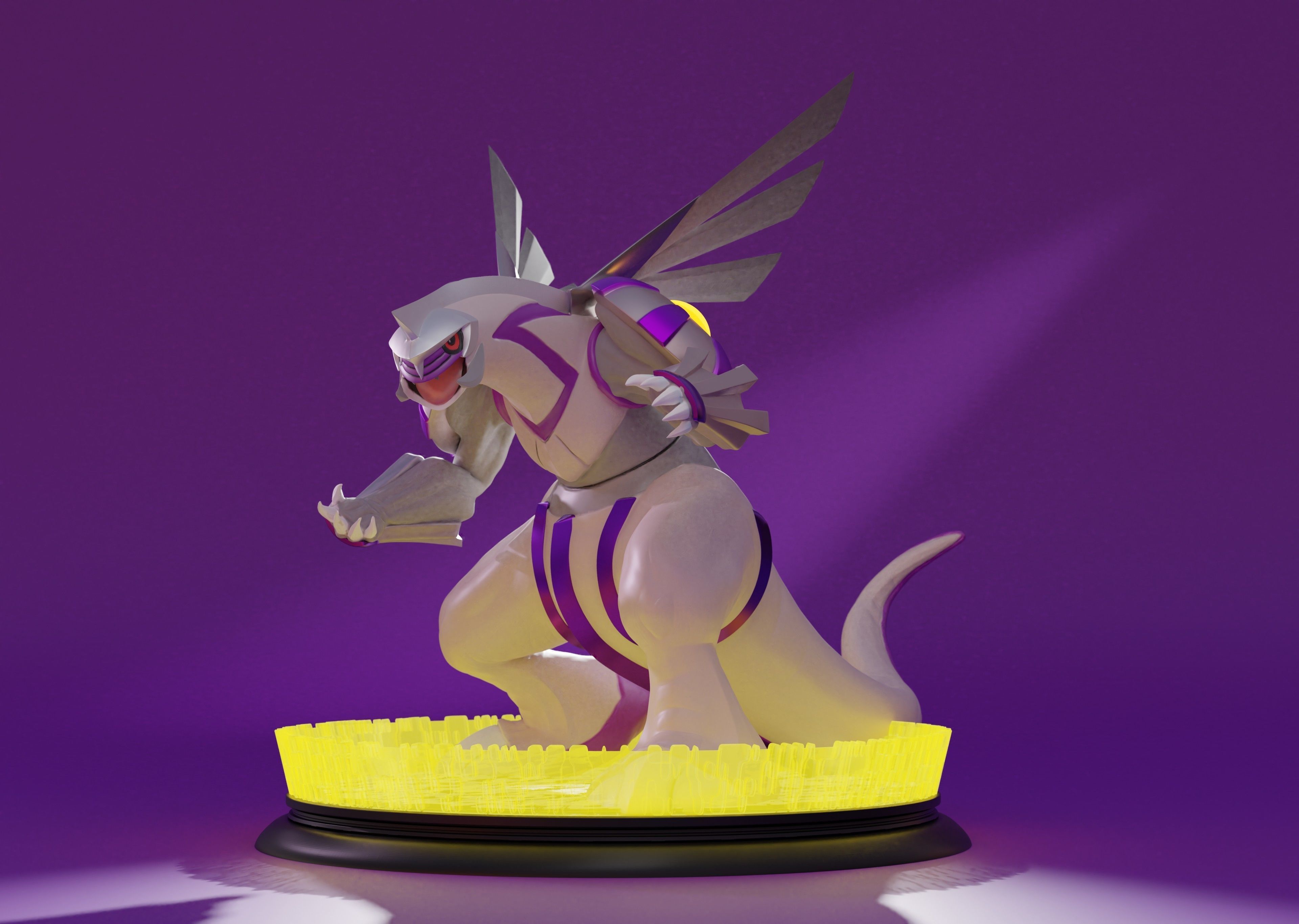 PALKIA- 3D PRINTABLE POKEMON with cuts and as a whole 3D print model_16