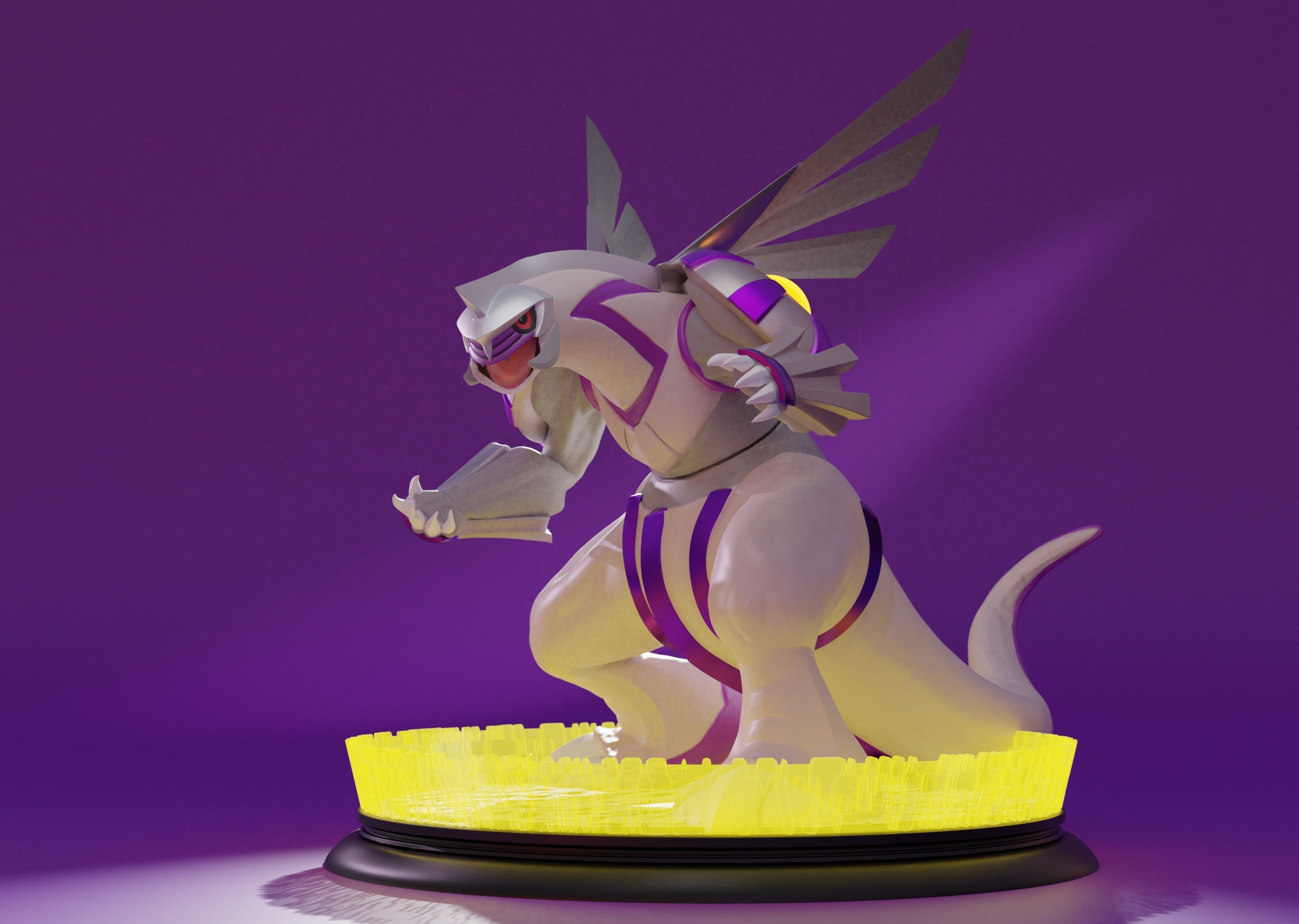 PALKIA- 3D PRINTABLE POKEMON with cuts and as a whole 3D print model_14