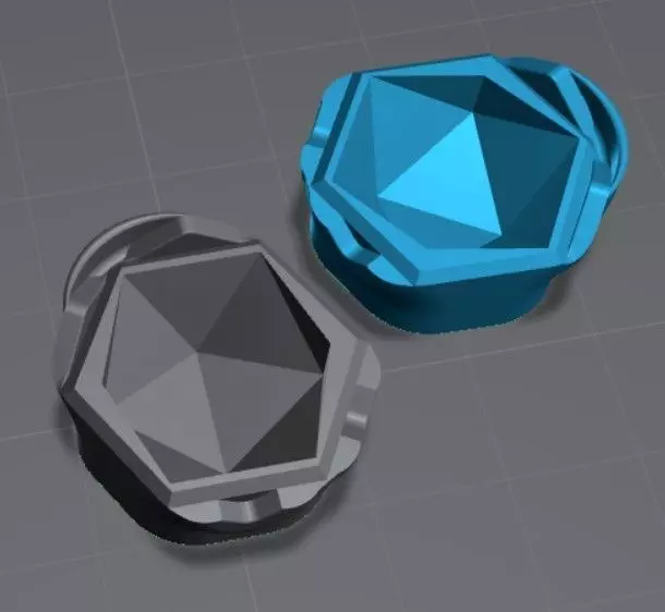 Dice press molds D20 - D12 - D4 3D print model