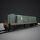 Train engine on tracks 3D model_15