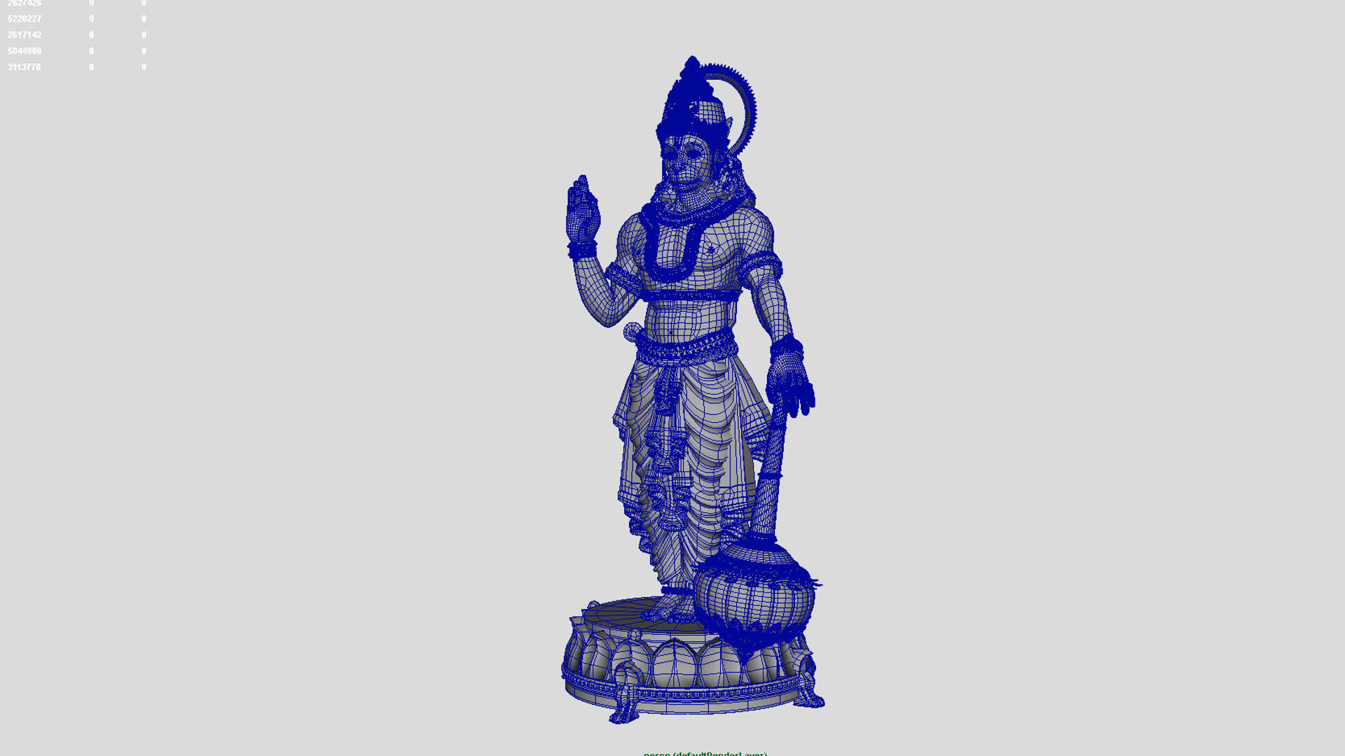 god hanuman  3D model_1