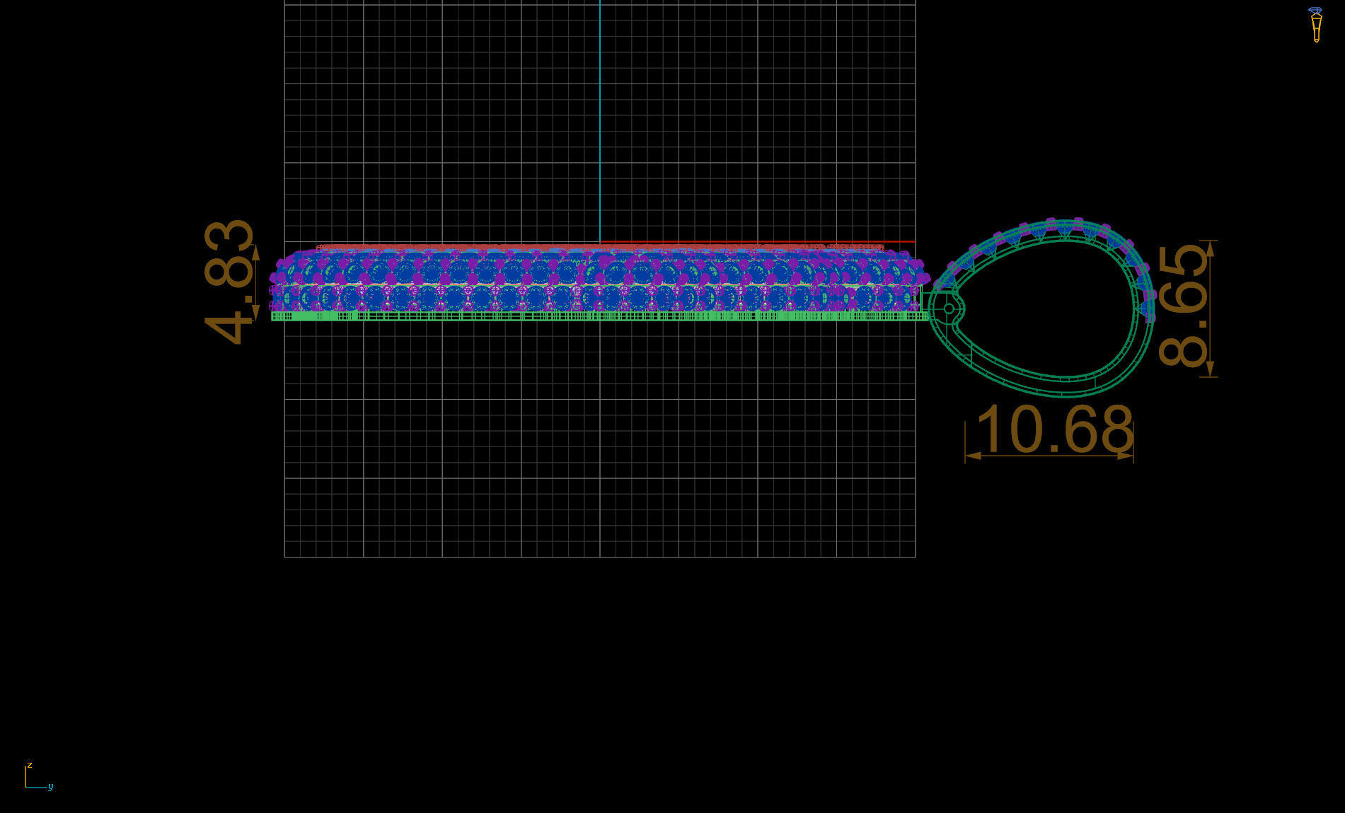 Allah Pendant with Baguette Diamonds 3D print model_2