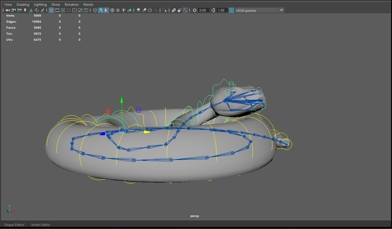 Rattlesnake Low-poly 3D model_30