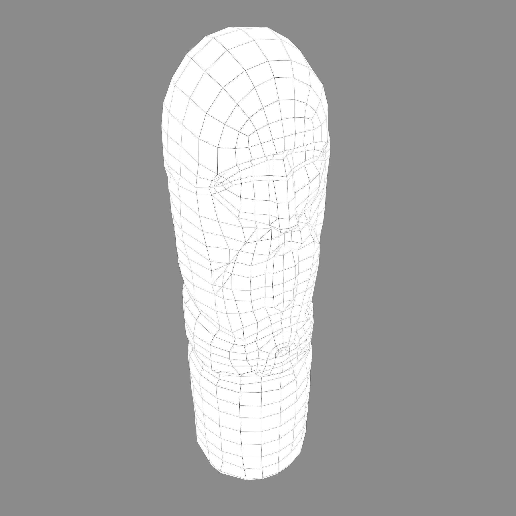 Dazhbog Statue Low-poly 3D model_28