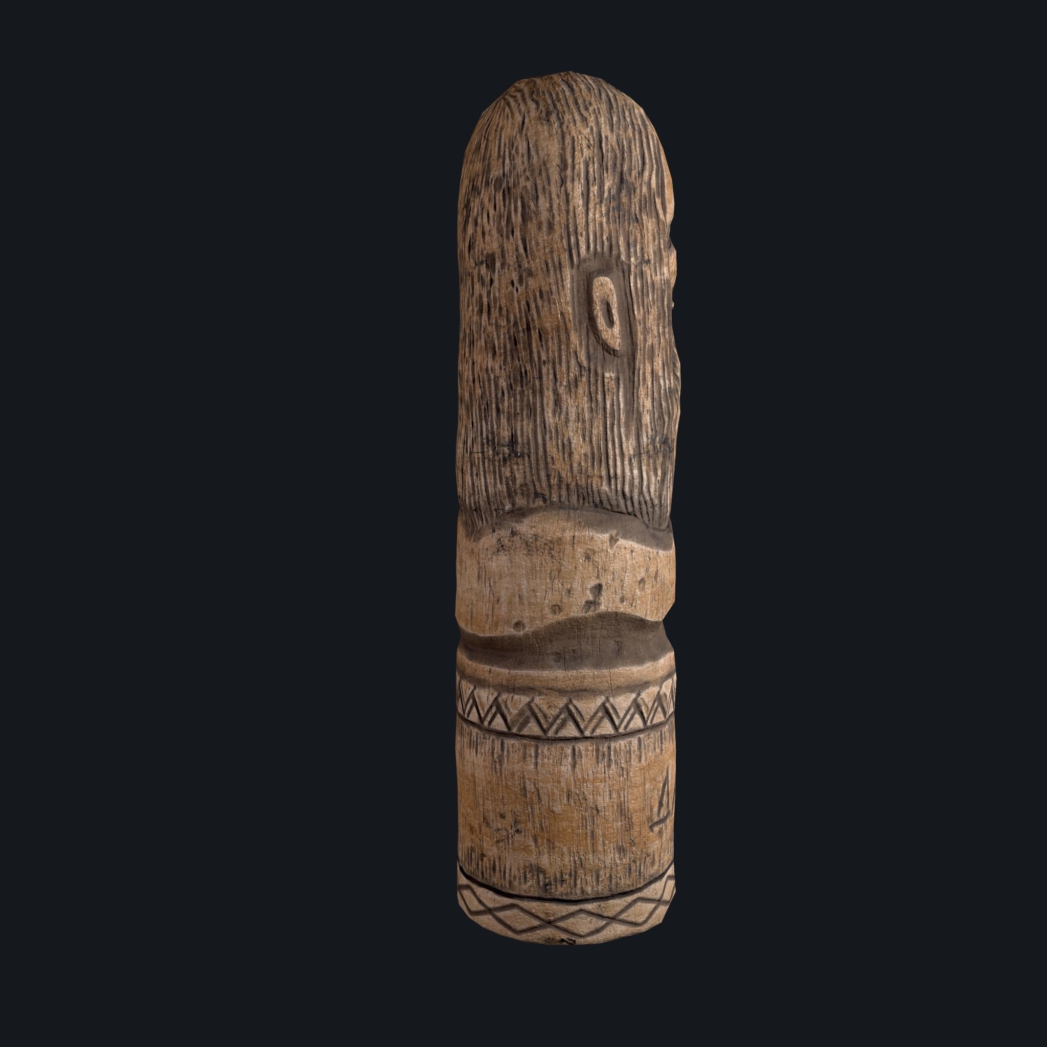 Dazhbog Statue Low-poly 3D model_17