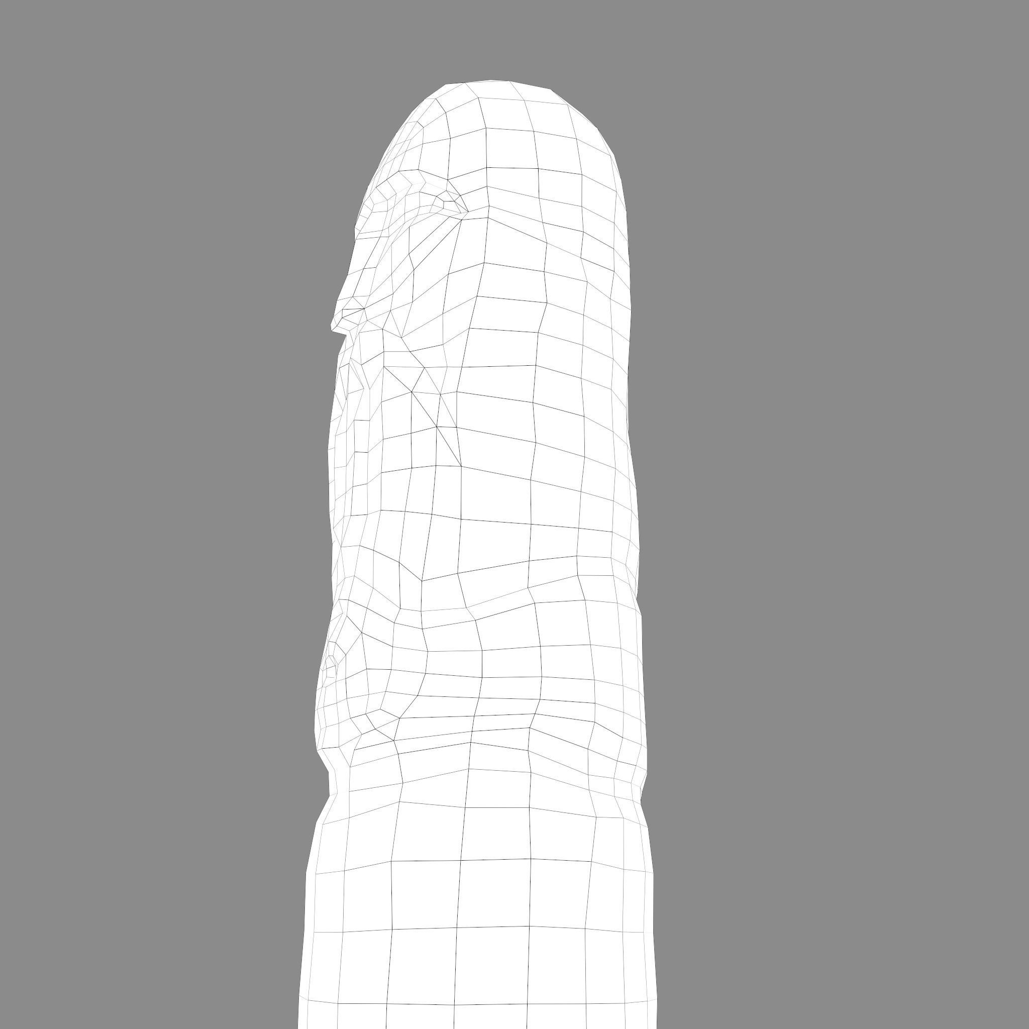 Dazhbog Statue Low-poly 3D model_47