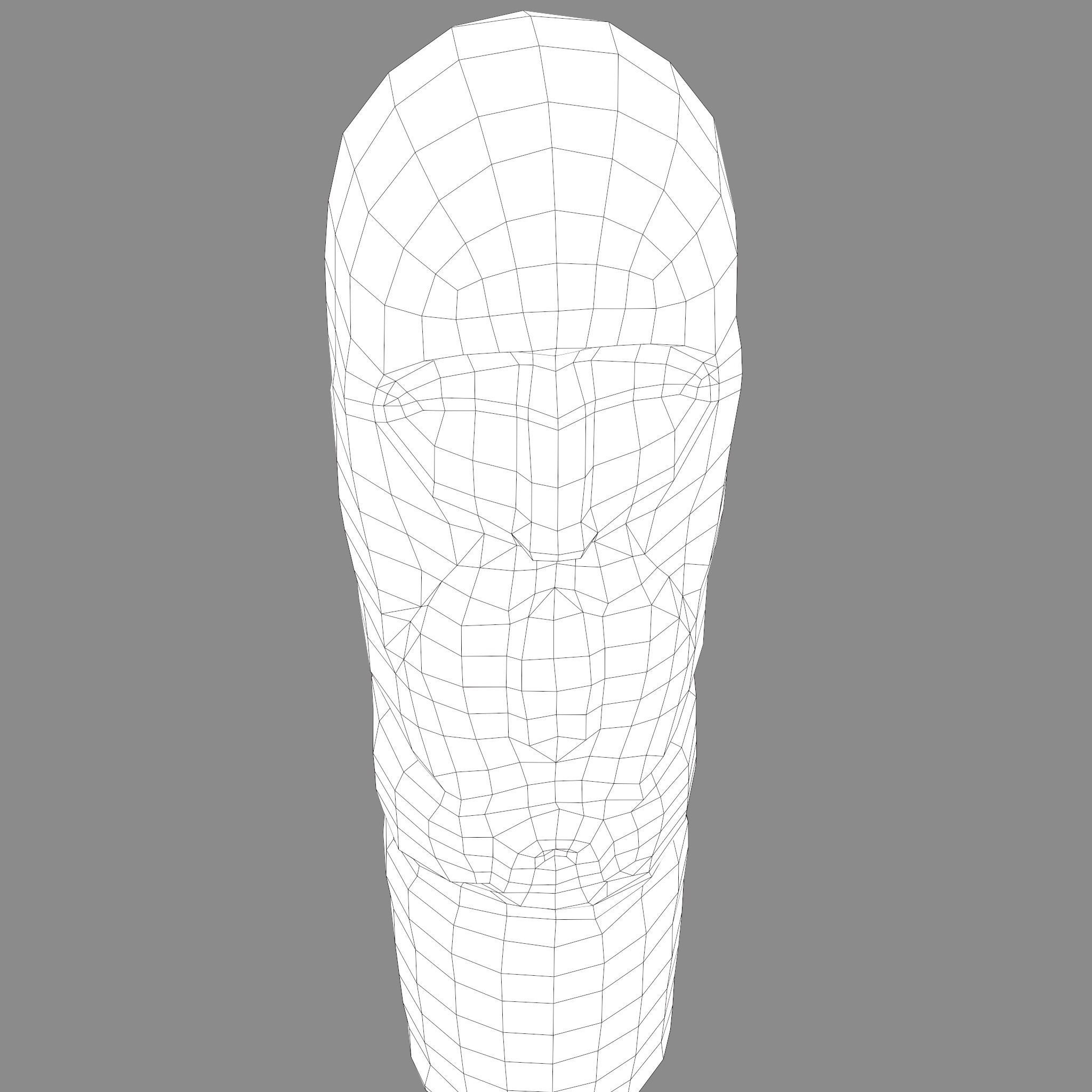 Dazhbog Statue Low-poly 3D model_32