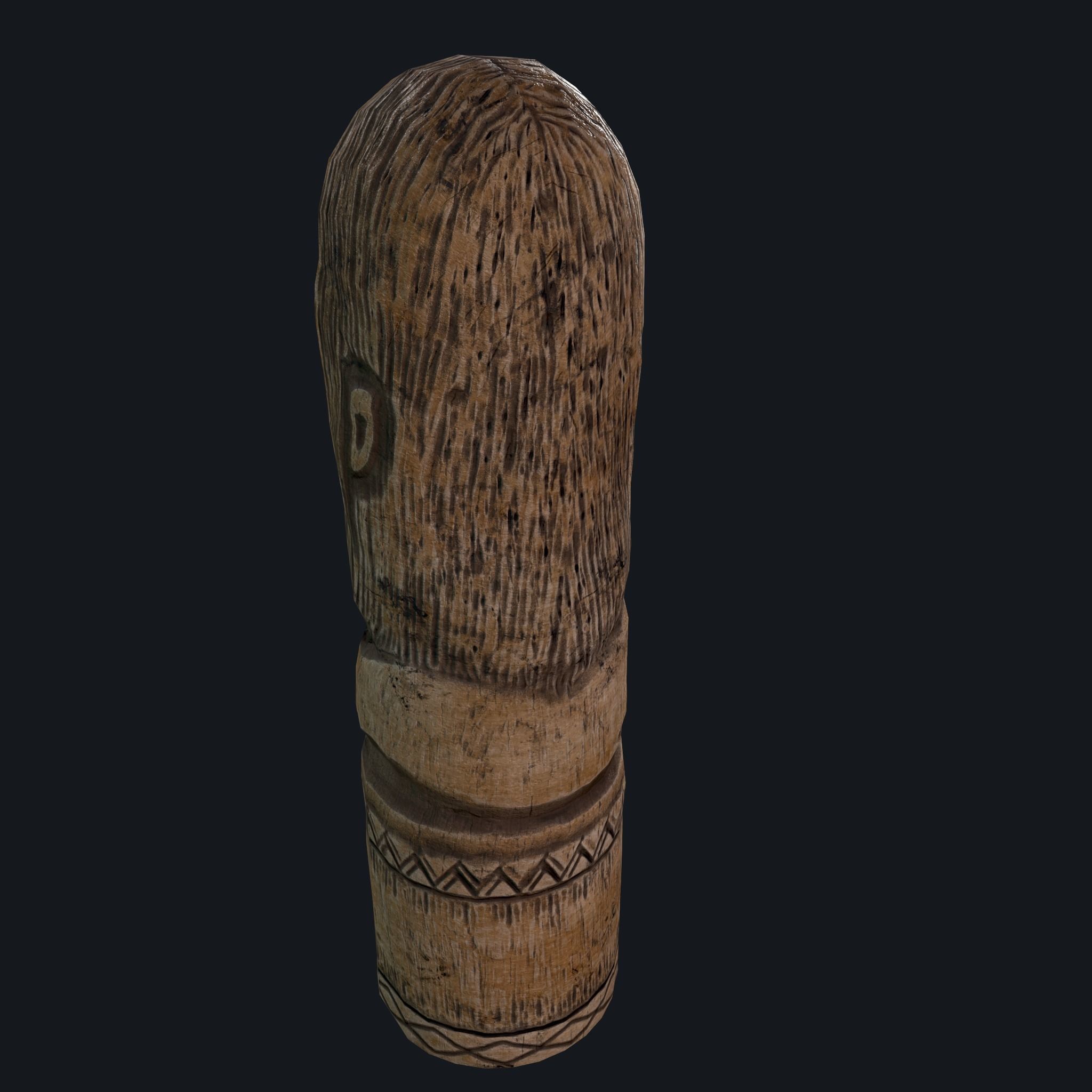 Dazhbog Statue Low-poly 3D model_22