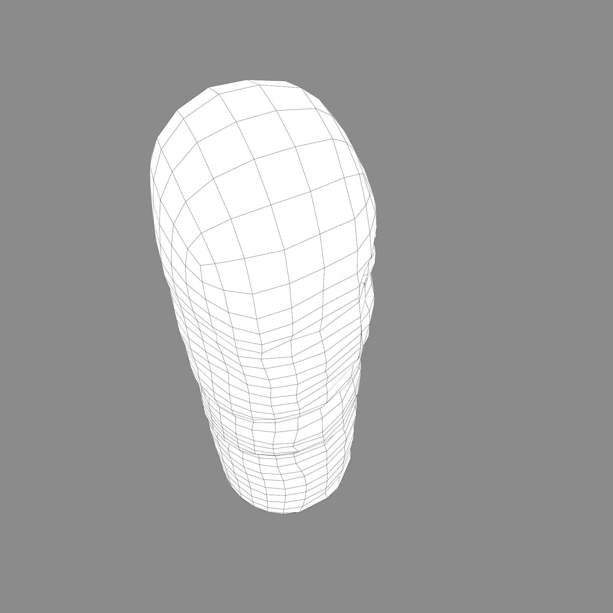 Dazhbog Statue Low-poly 3D model_45