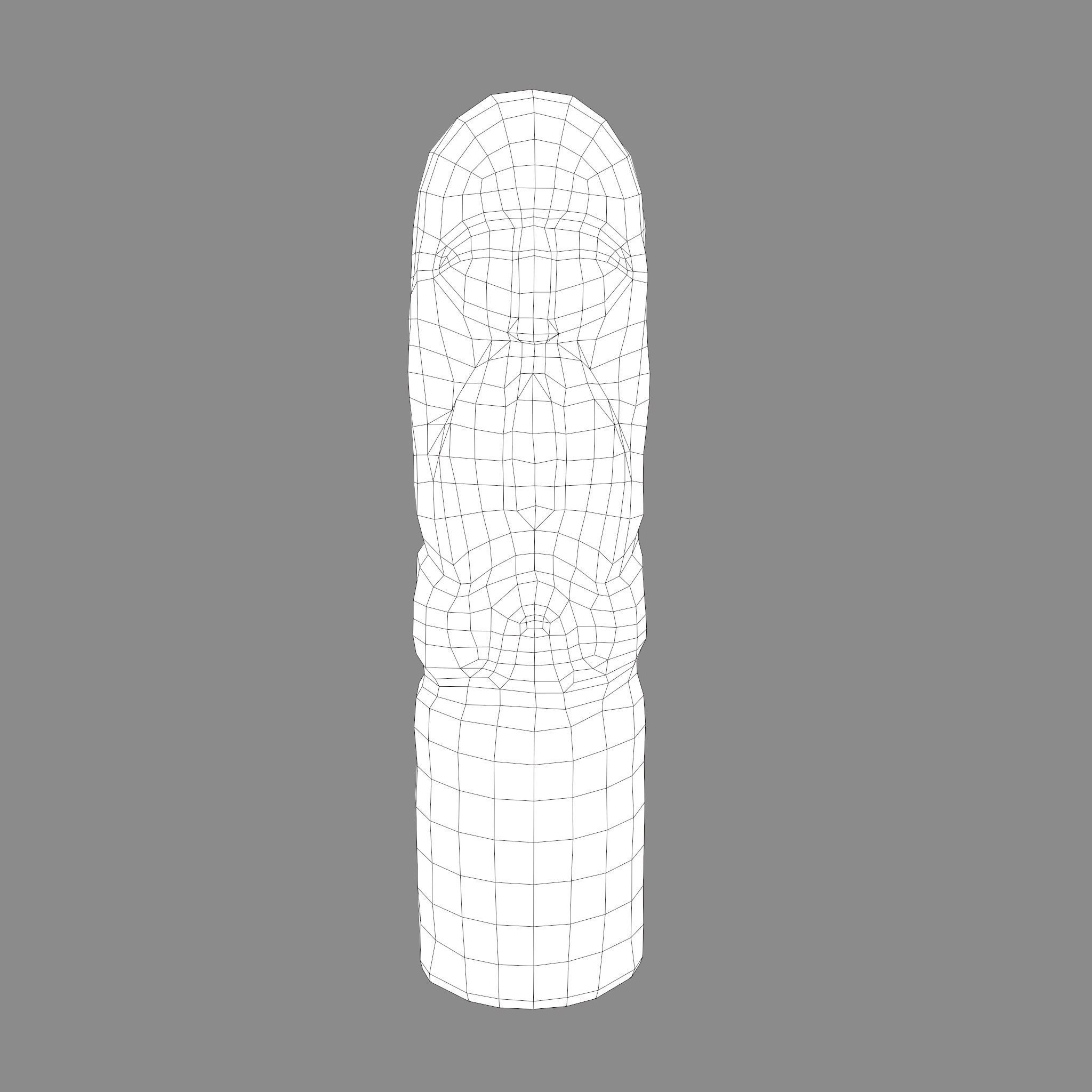 Dazhbog Statue Low-poly 3D model_36