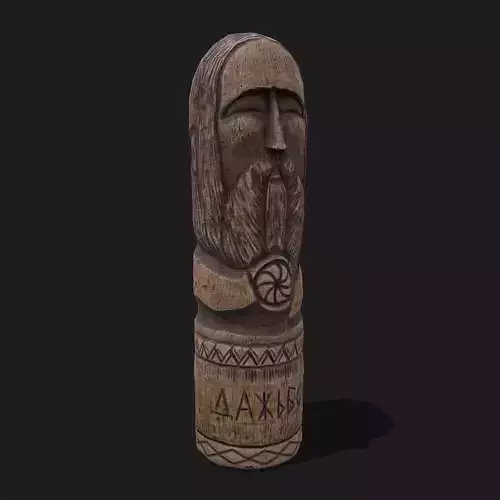 Dazhbog Statue Low-poly 3D model